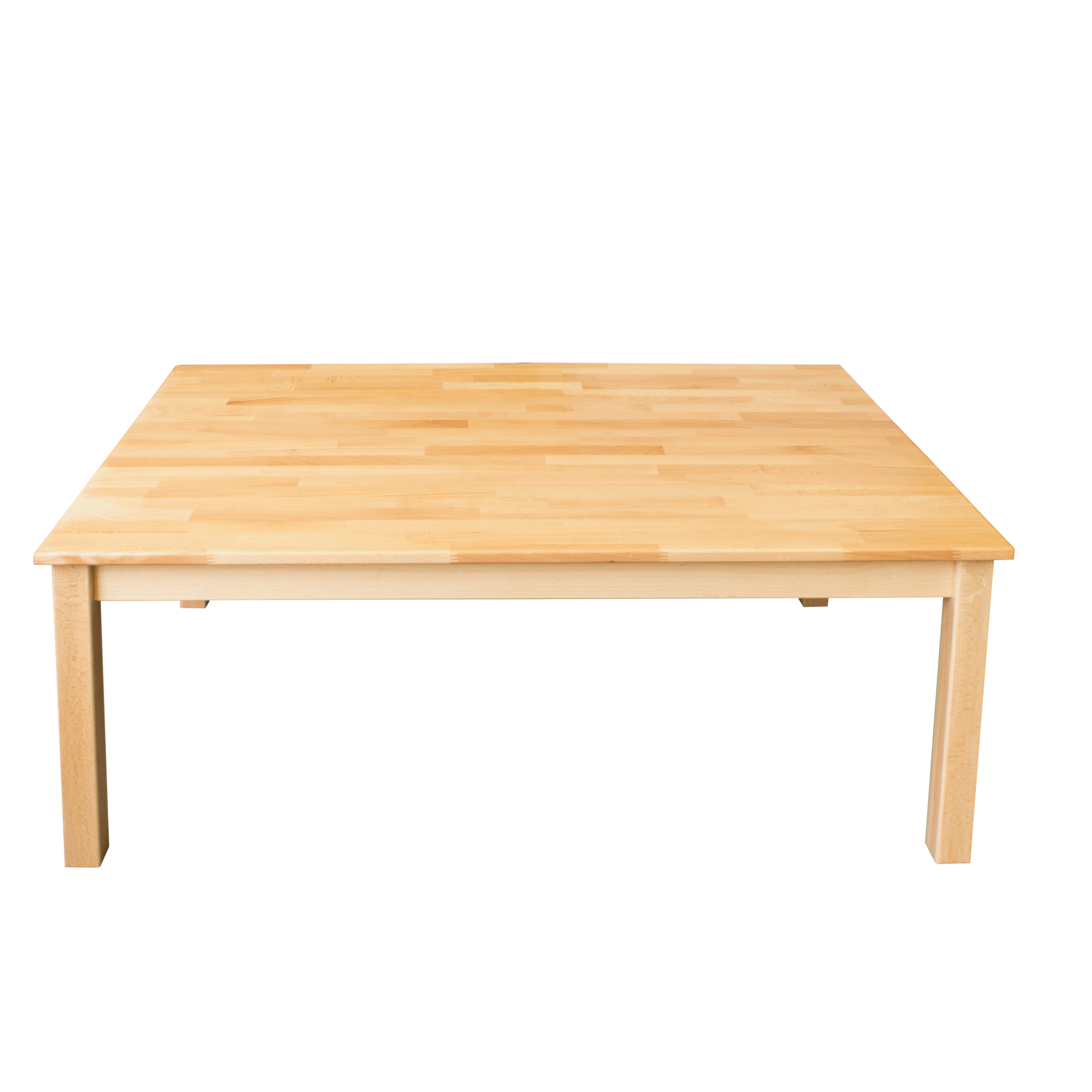 Massivholz-Rechtecktisch 80 x 60 cm, Tischhöhe 52 cm