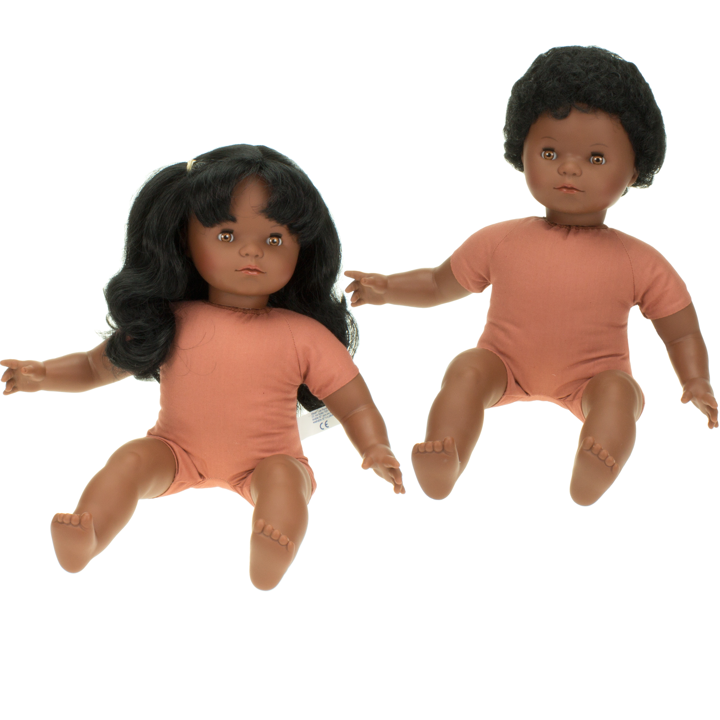 Babypuppe Weichkörper Baby + Mädchen 'Elya und Hedi', 40 cm