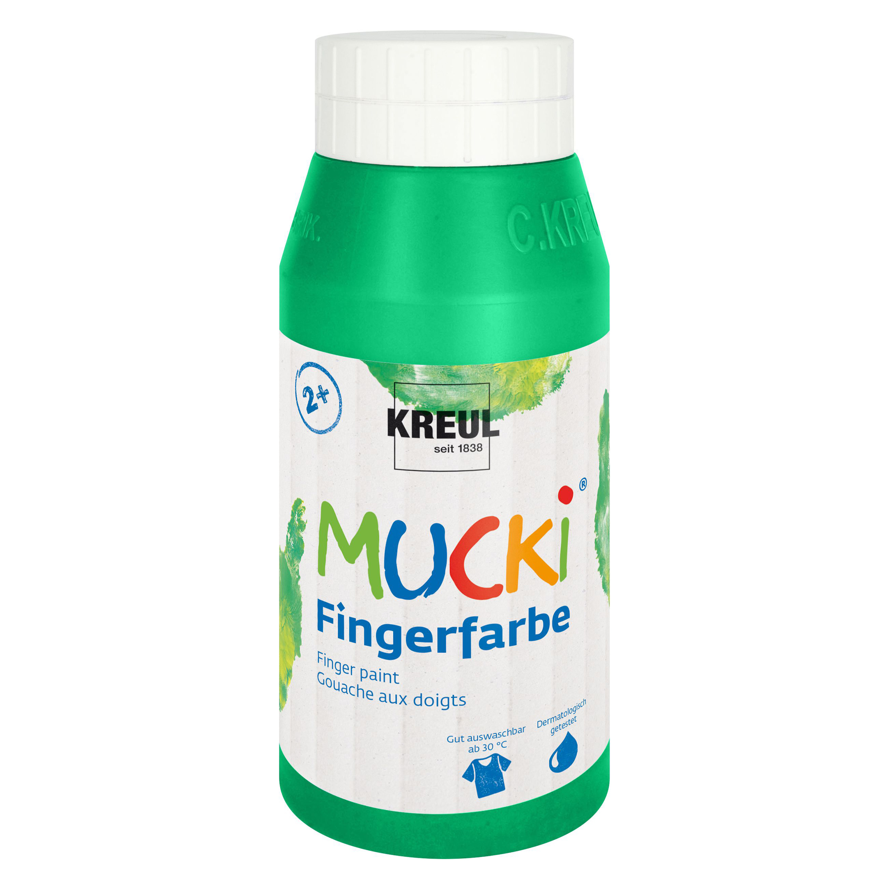 MUCKI Fingerfarbe, 750 ml, grün