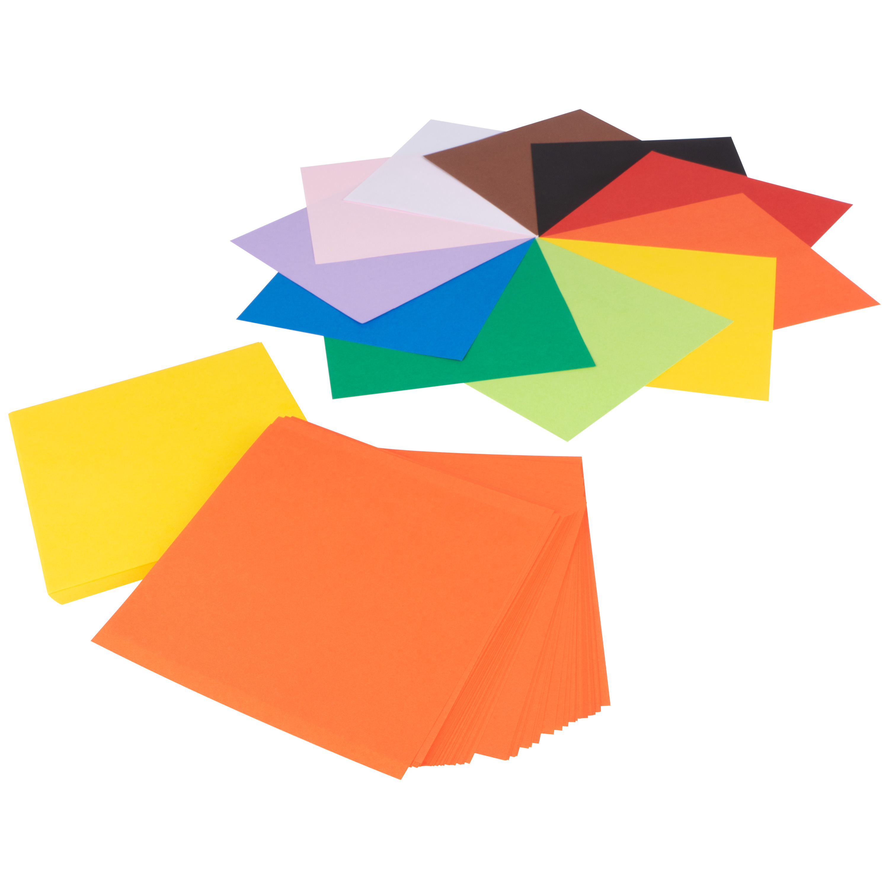 Origami Faltblätter 'Uni Intensiv', 15 x 15 cm, orange