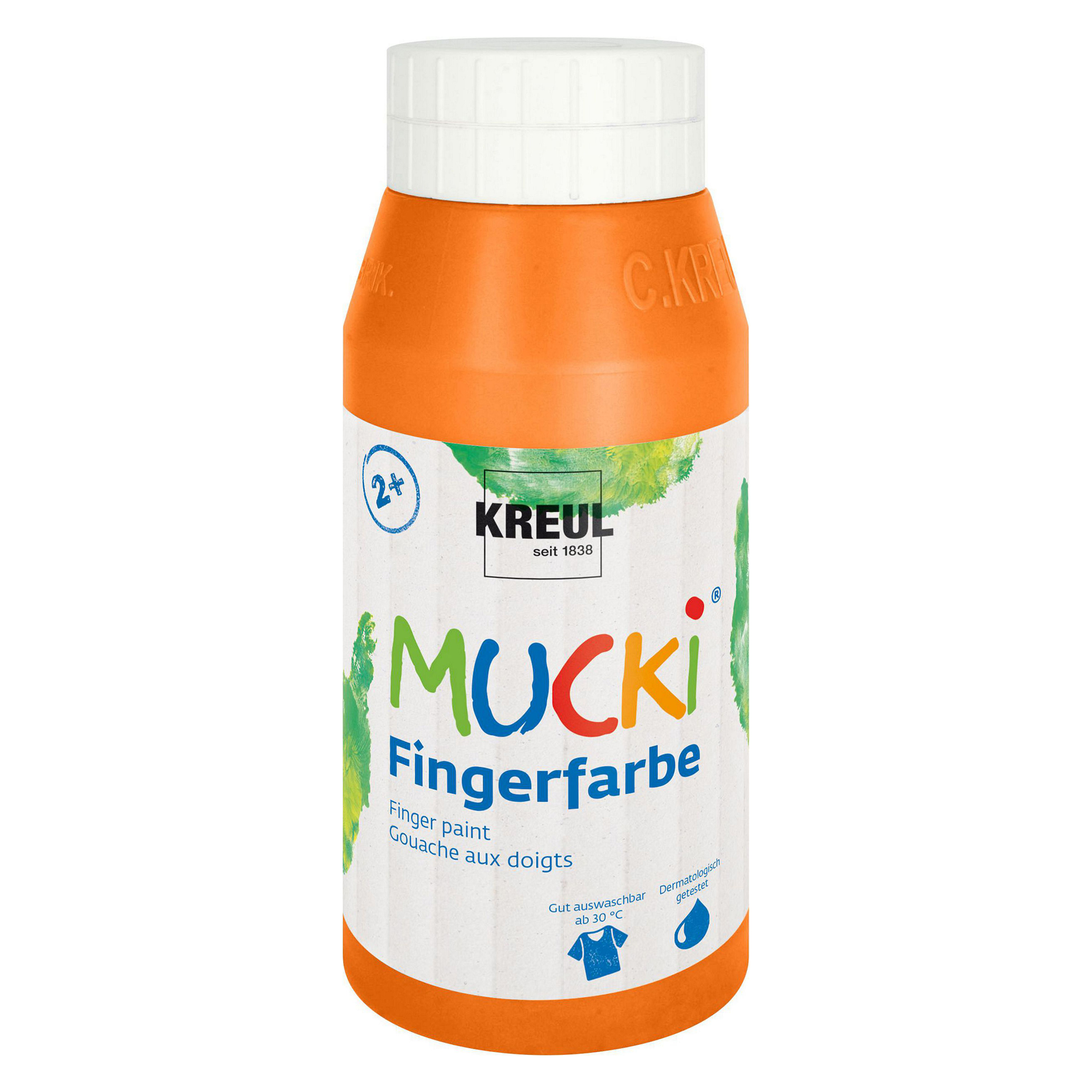 MUCKI Fingerfarbe, 750 ml, orange