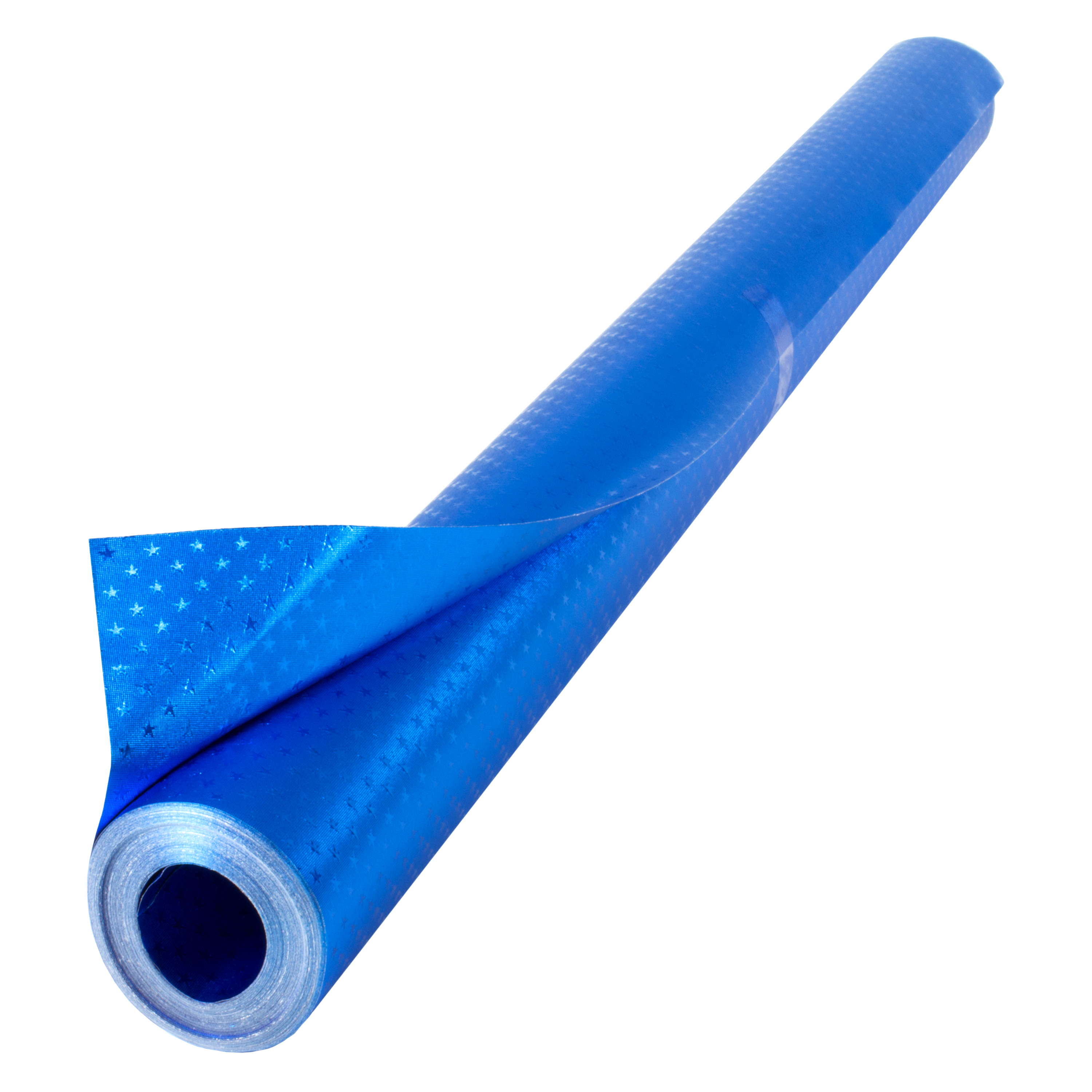 Alufolie mit Sternchenprägung 'blau', B: 50 cm, L: 10 m