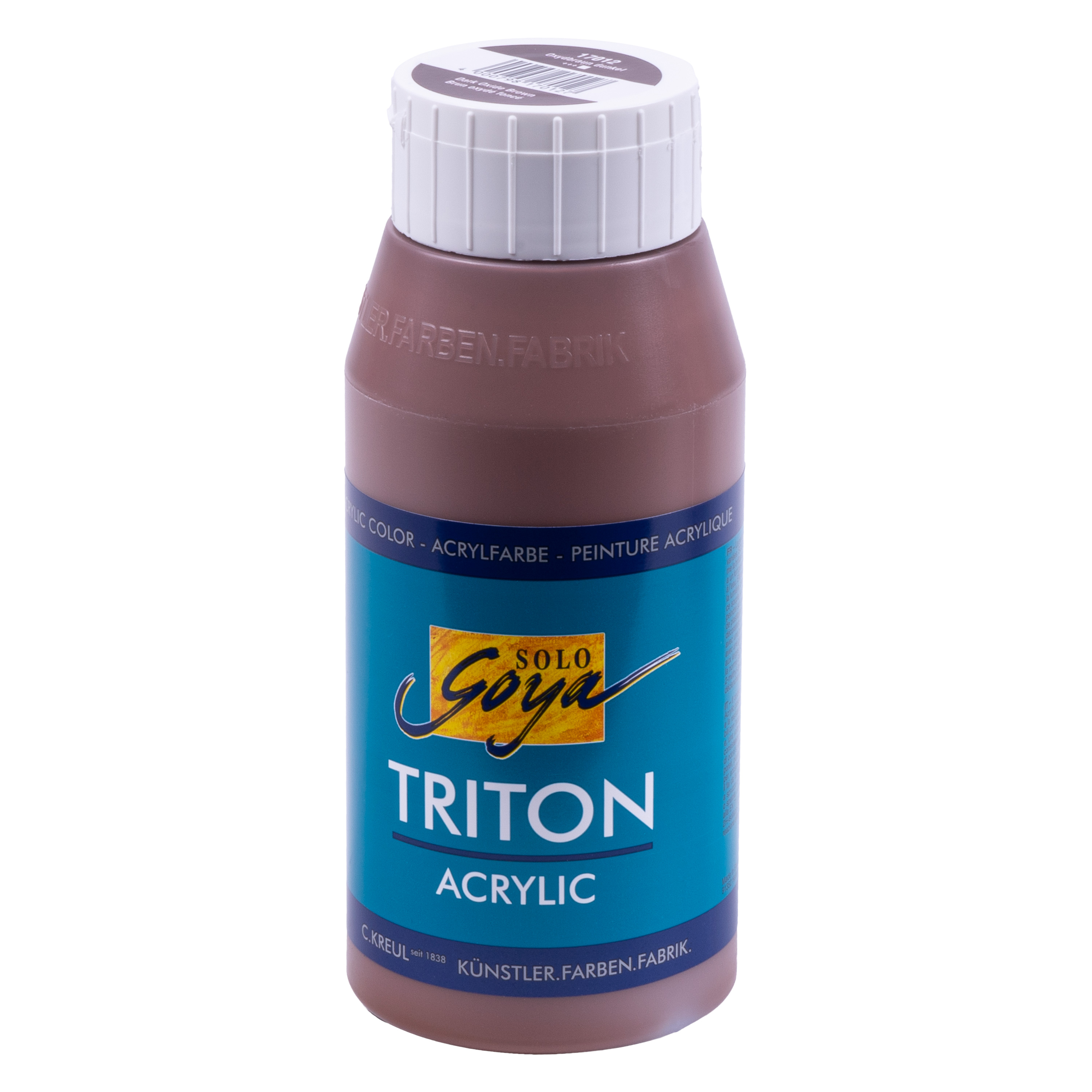 SOLO GOYA Triton Acrylfarbe, oxydbraun dunkel, 750 ml