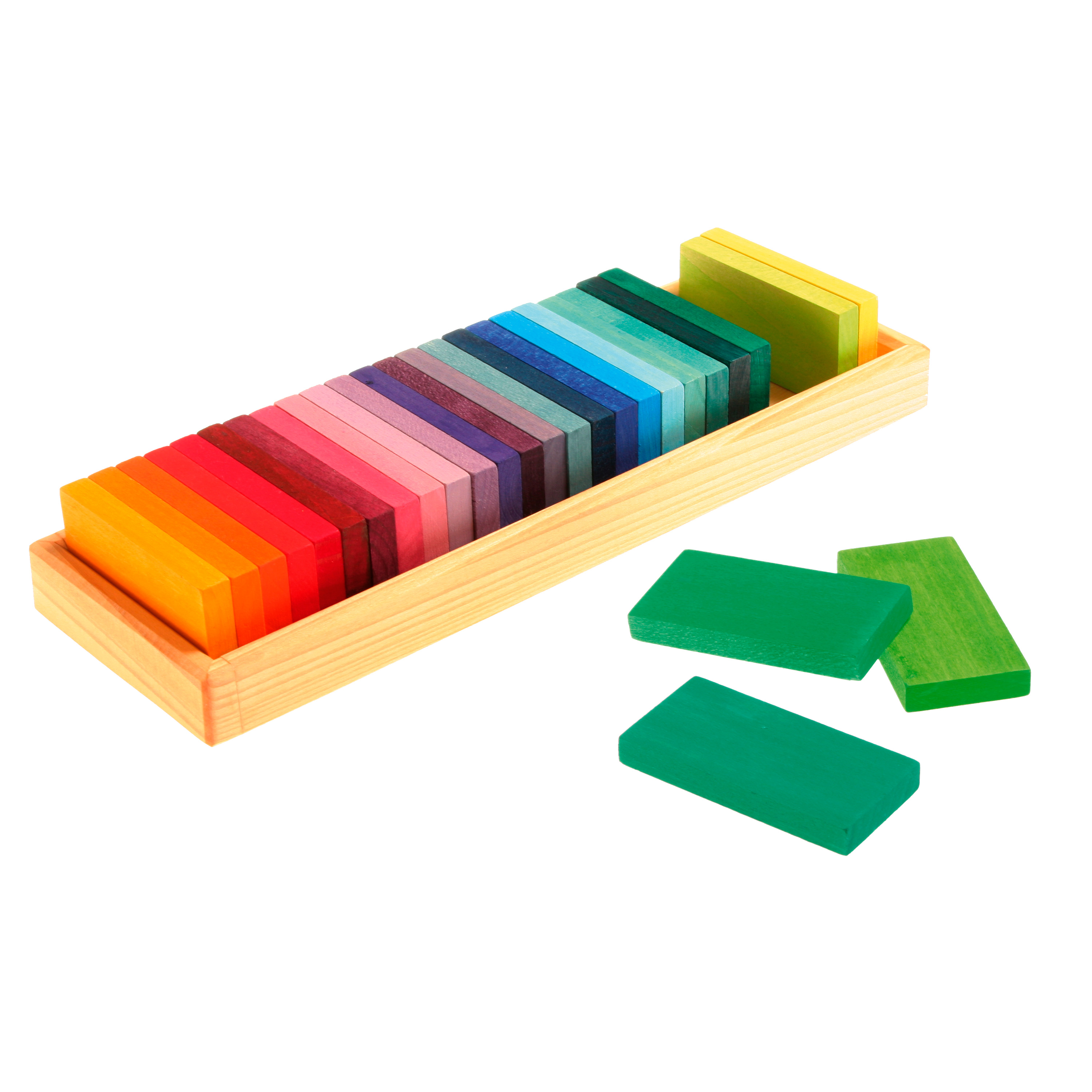 GRIMM'S Bauset 'Formen und Farben - Teil 1', 70 Holzteile