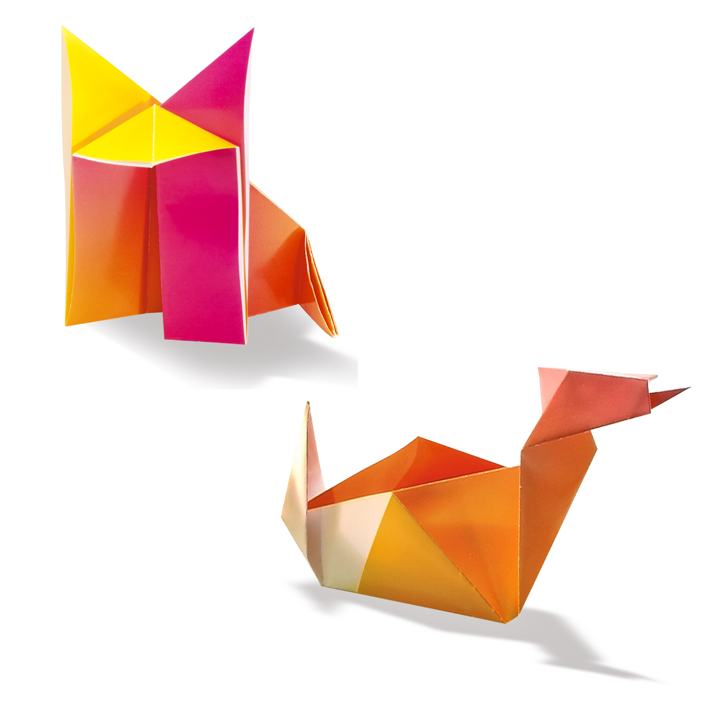 Origami Faltblätter 'Regenbogen', 15 x 15 cm