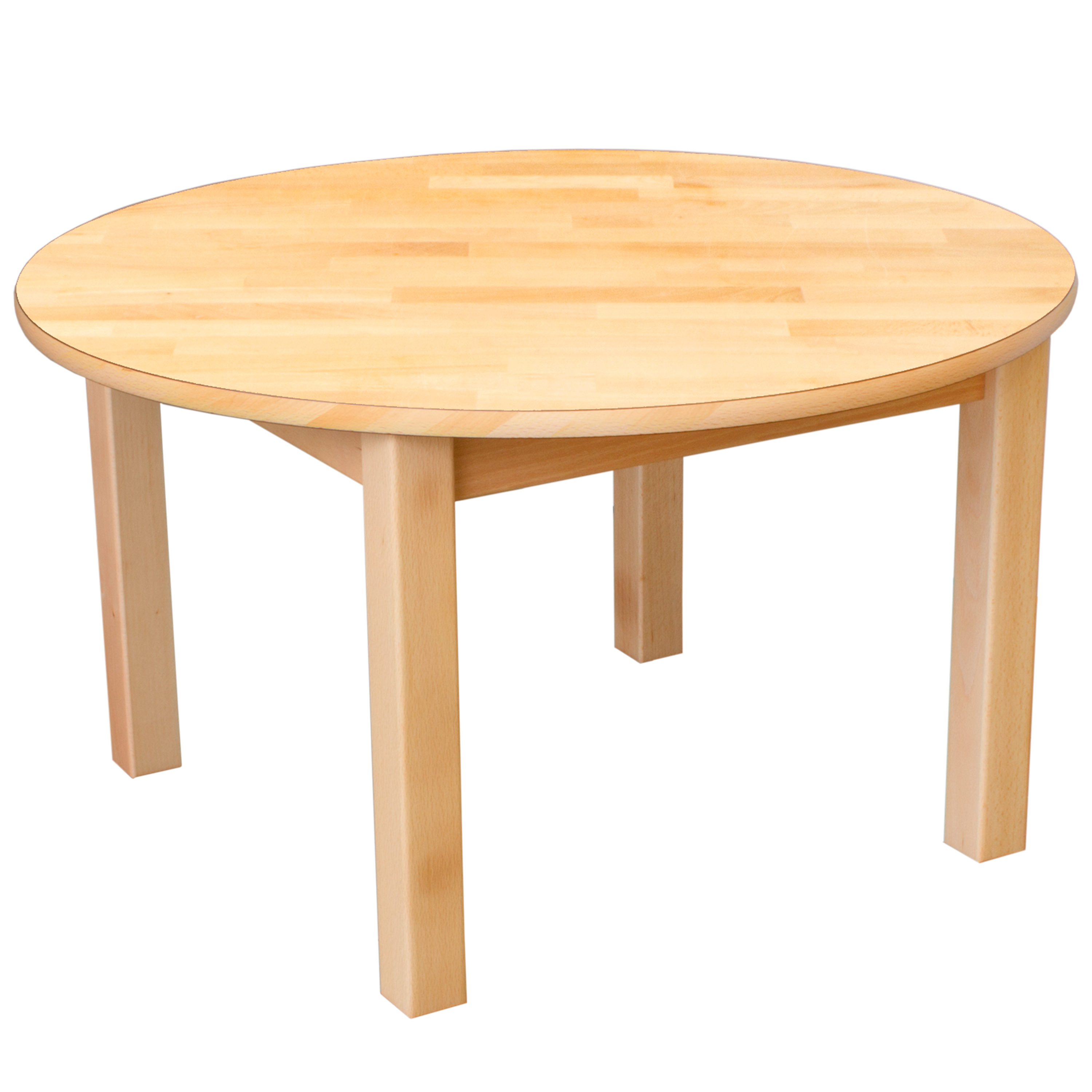 Runder Tisch aus Massivholz, Ø 100 cm, Tischhöhe 40 cm