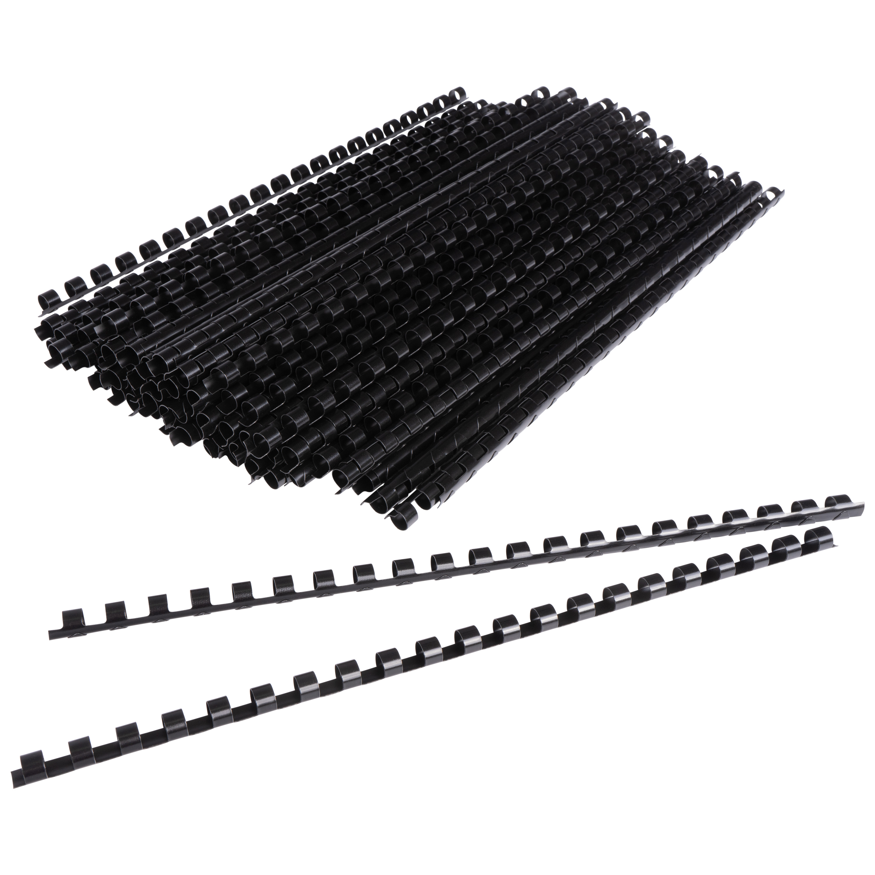 Plastikbinderücken, schwarz, 8 mm für bis zu 45 Blatt