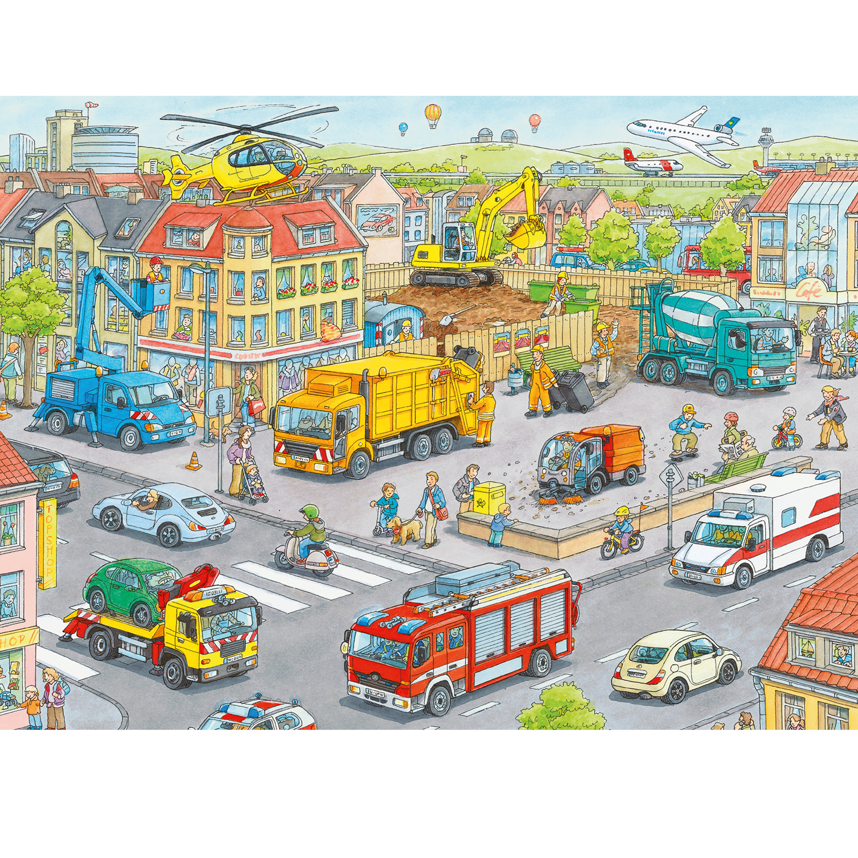 XXL-Puzzle 'Fahrzeuge in der Stadt'