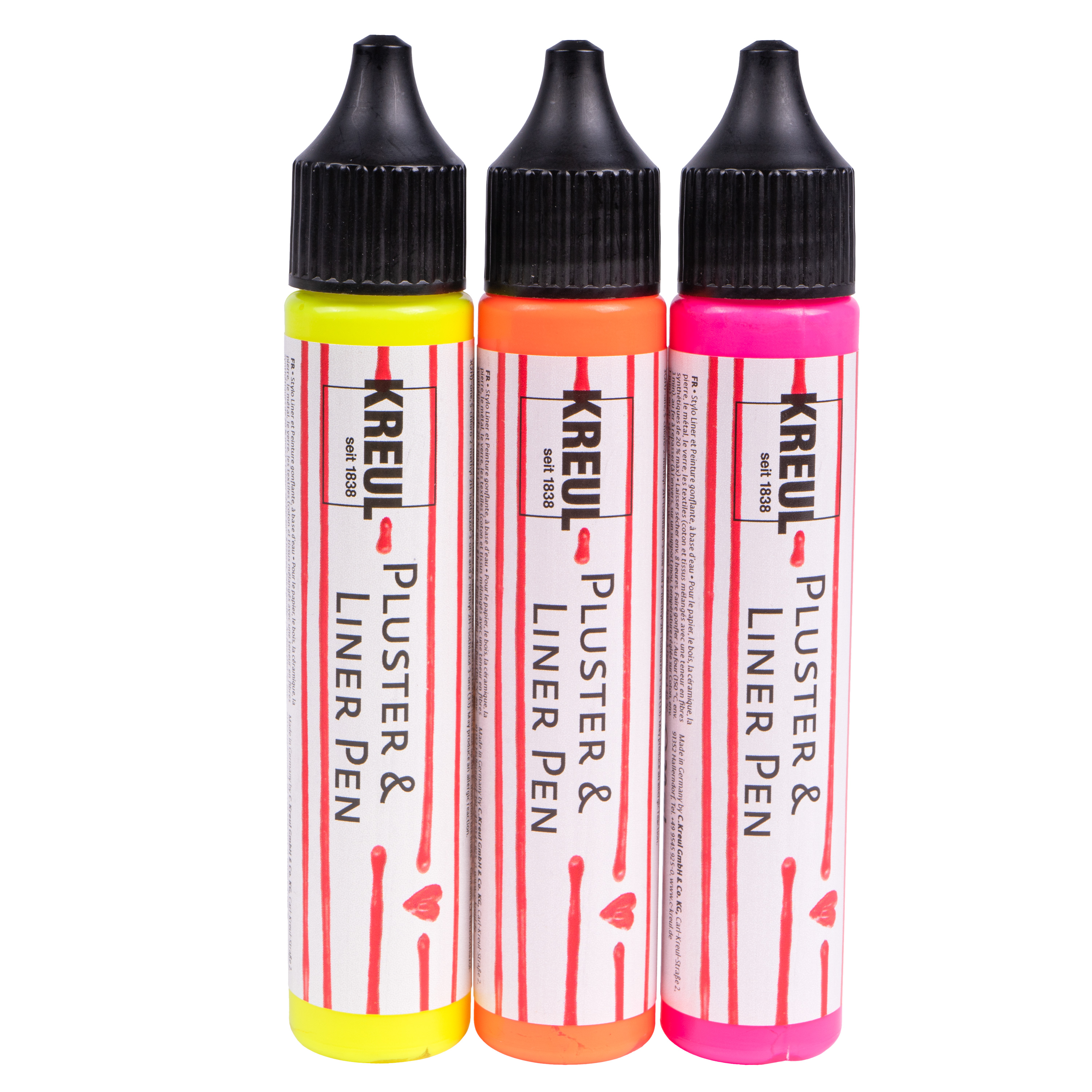 KREUL Pluster & Liner Pen, 29 ml, neonpink