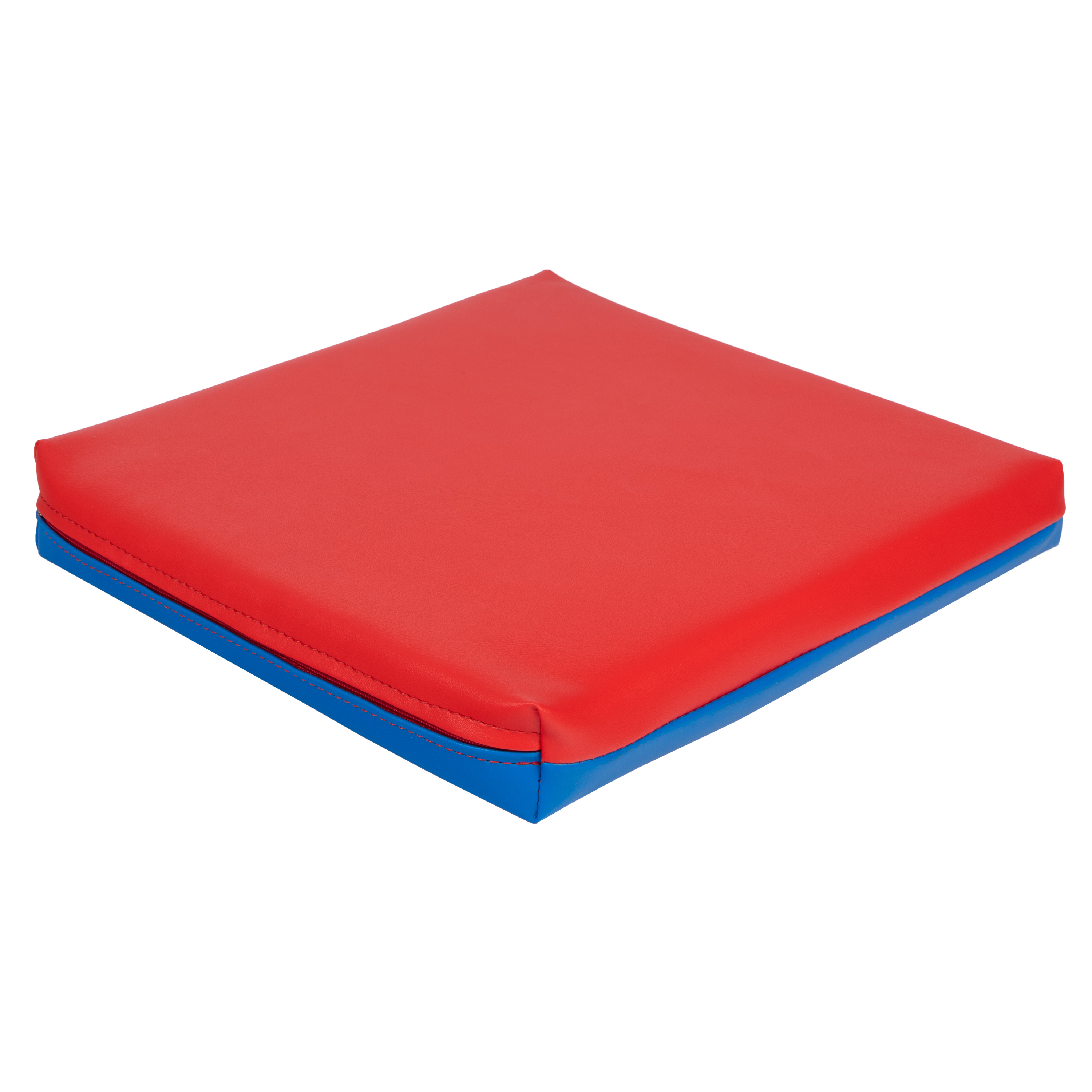 Sitzkissen 'Quadrat - rot/blau', 28 x 28 x 4 cm