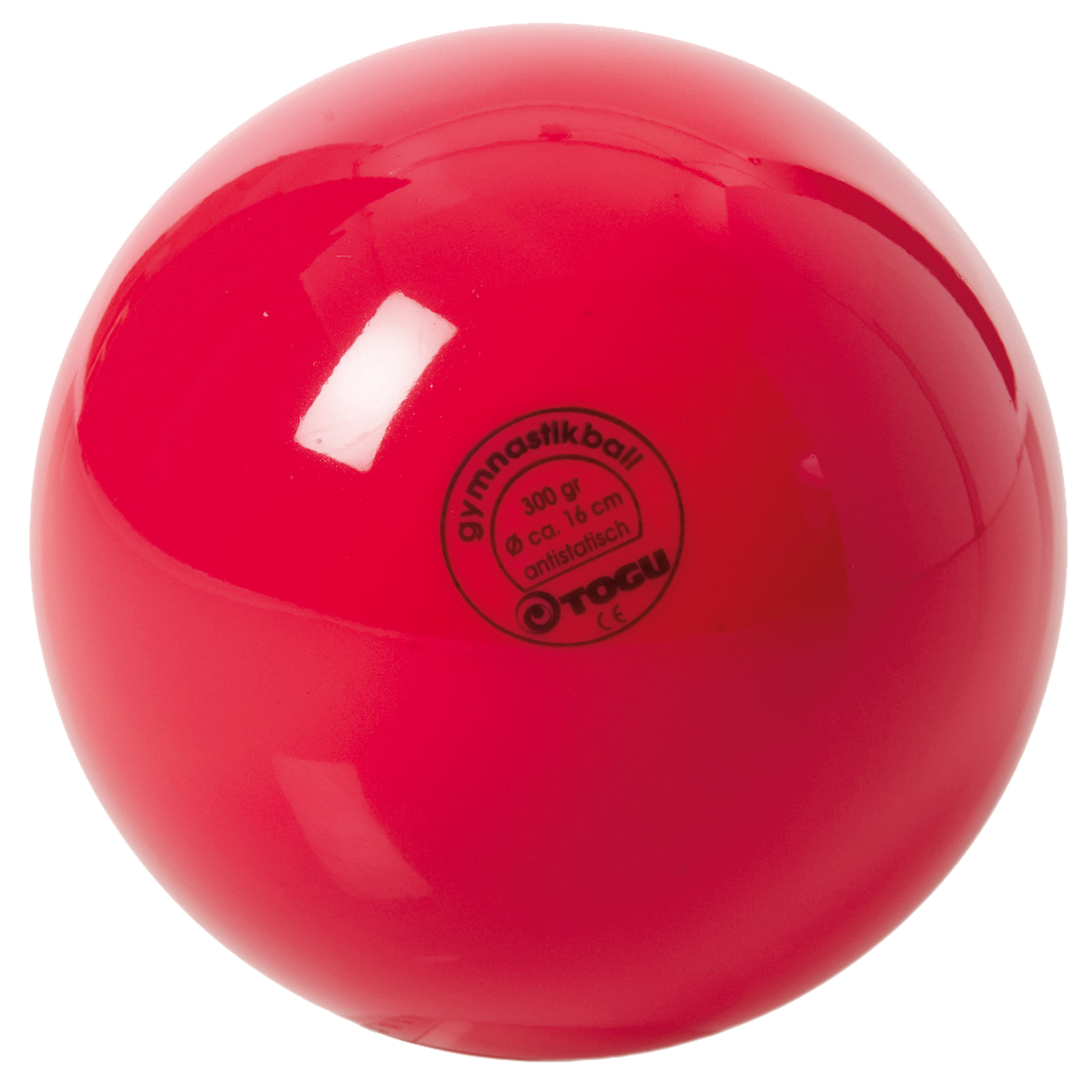 Gymnastikball 'Standard - rot', Ø 16 cm, 300 g