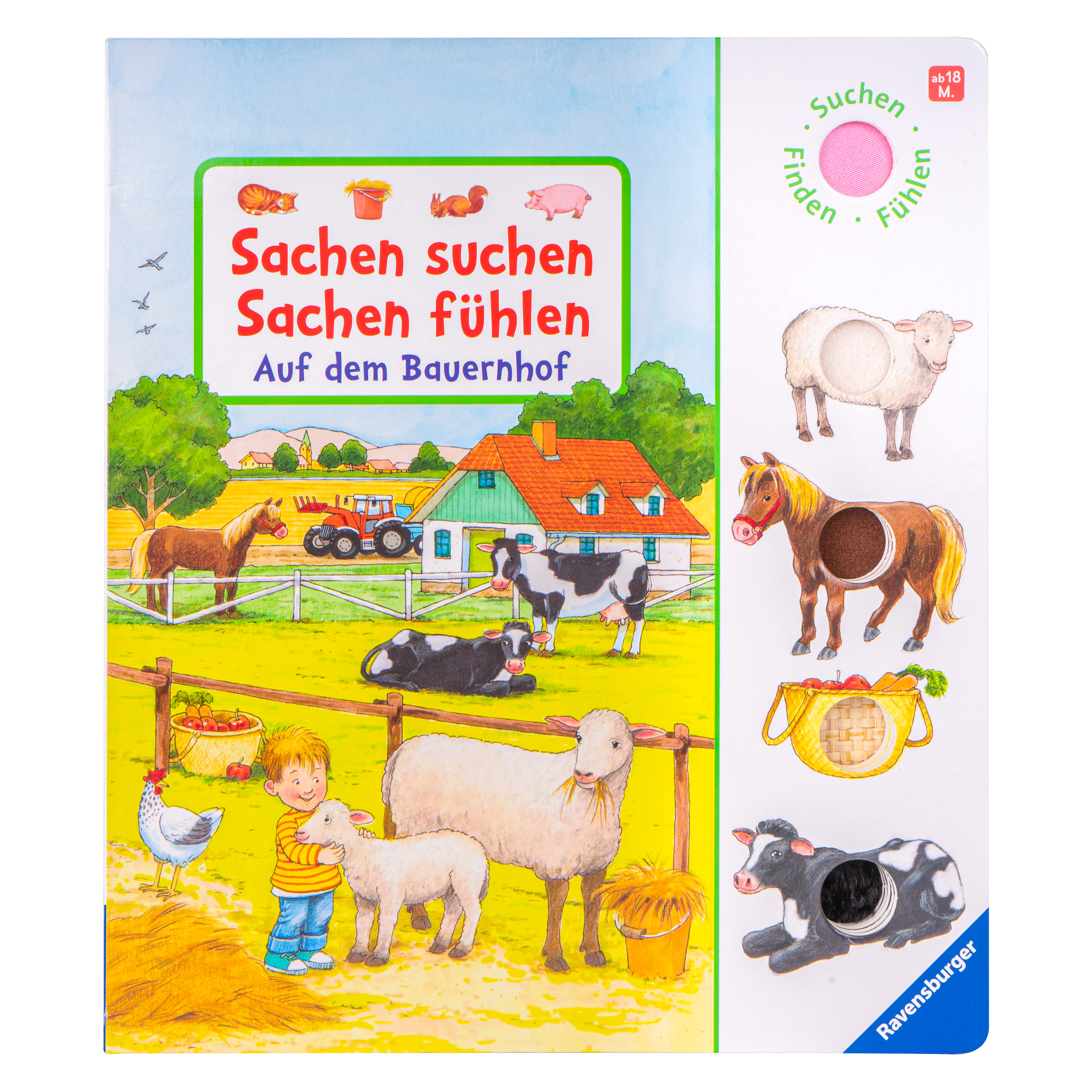 Wimmelbuch 'Sachen suchen, Sachen fühlen: Auf dem Bauernhof'