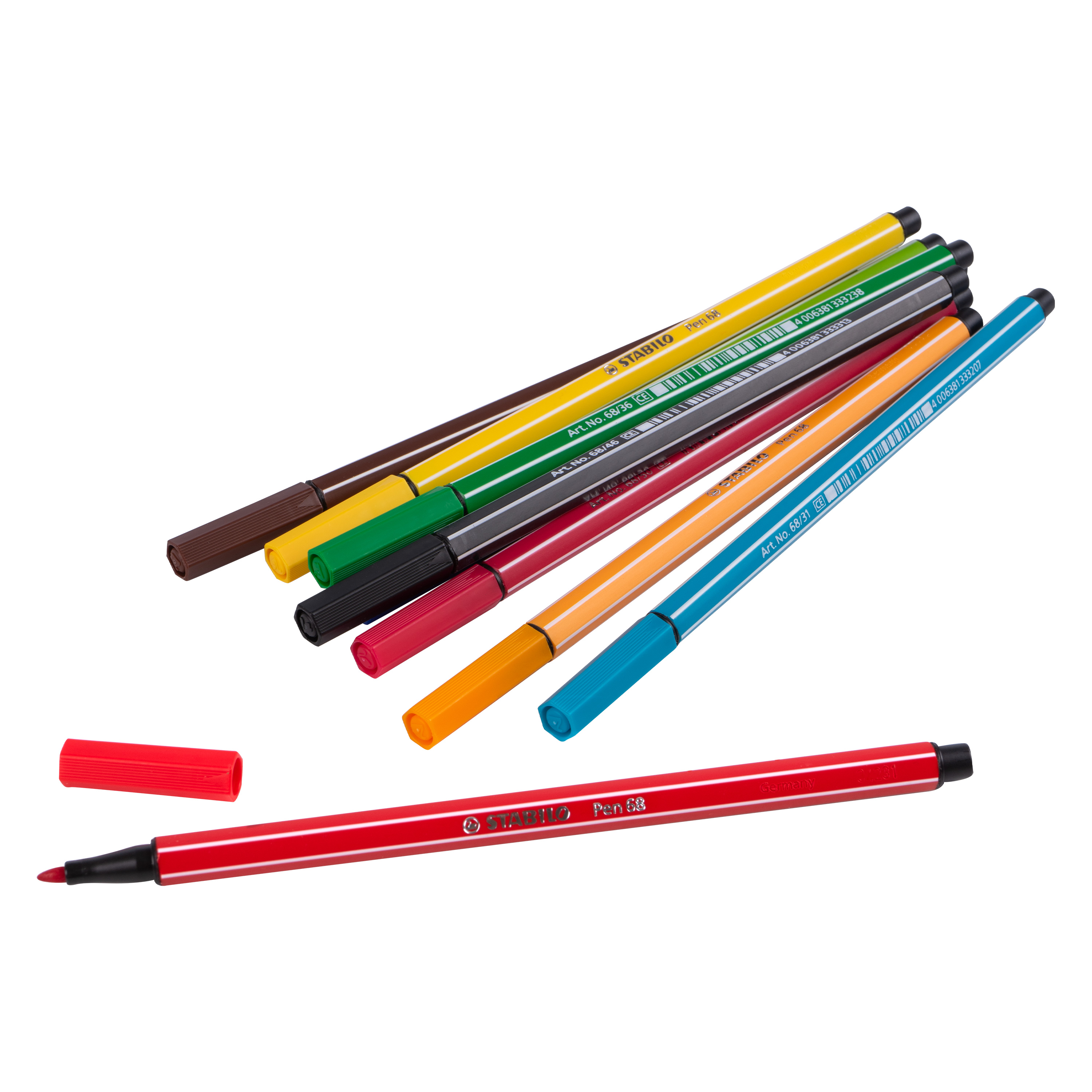 STABILO Filzstift 'Pen 68', Soft Colors, 10er-Set
