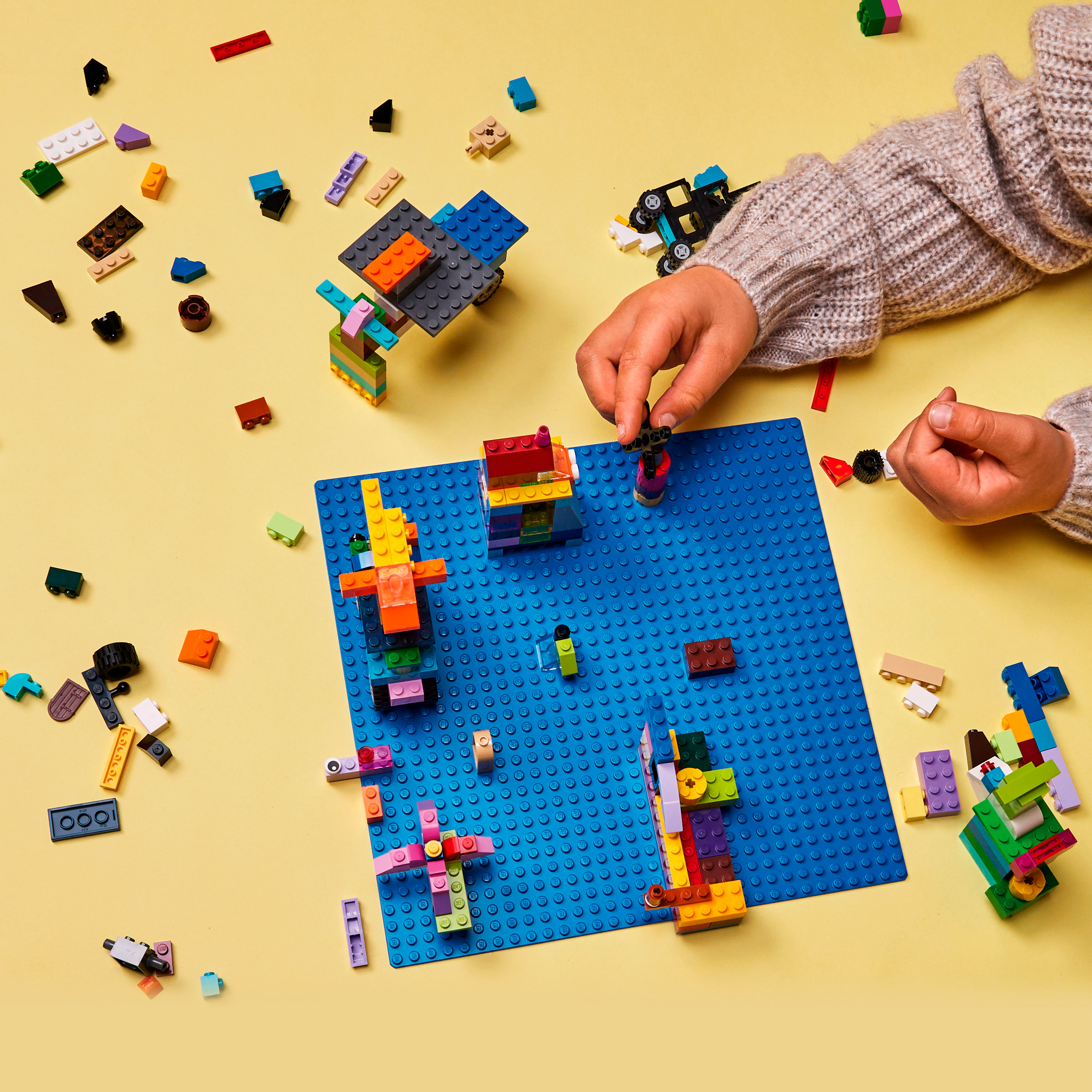 11023 Lego Grund-Platte grün - Bau-Platte Klemm-bau-Steine