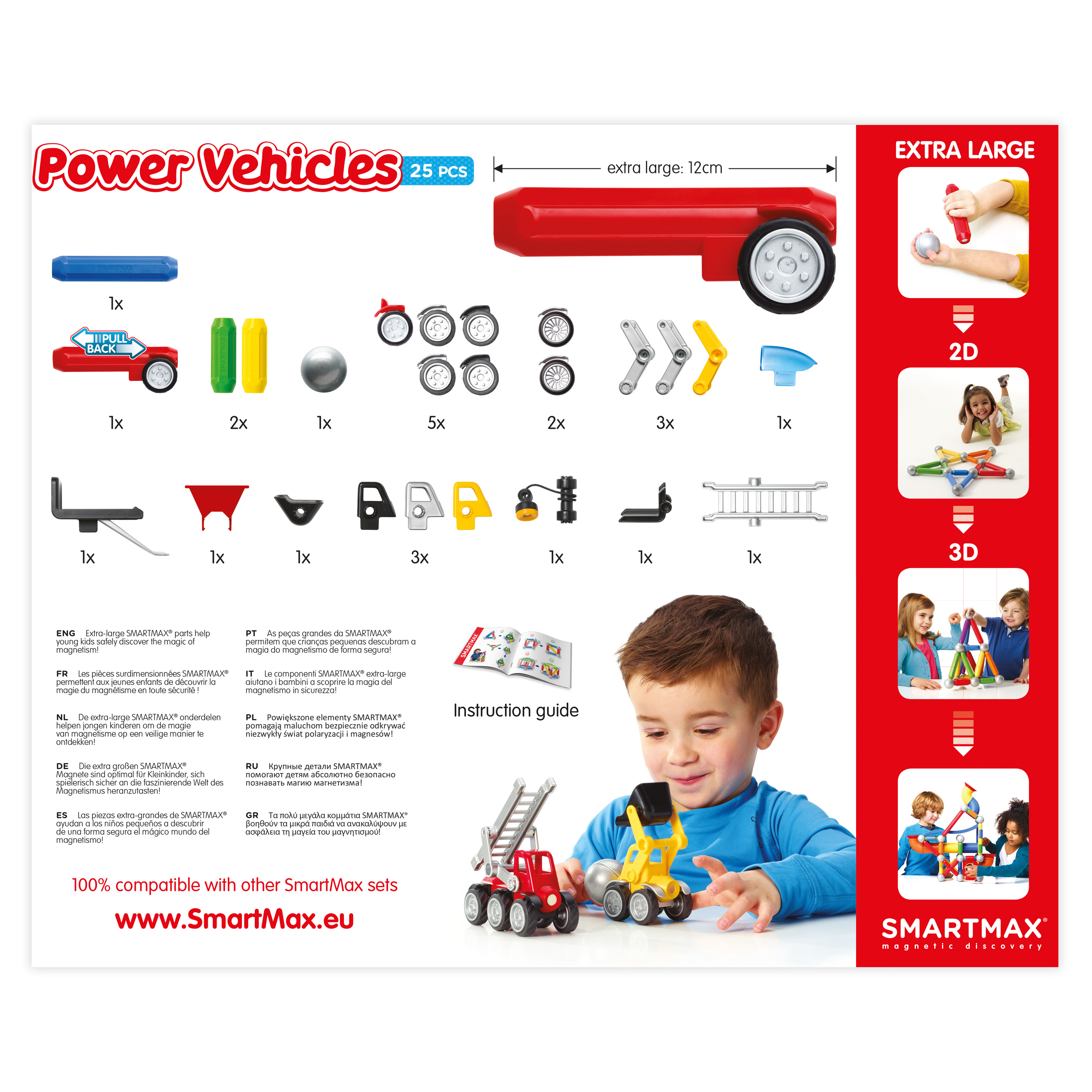 SmartMax Fahrzeuge-Set 'Power Vehicles', 25 Teile