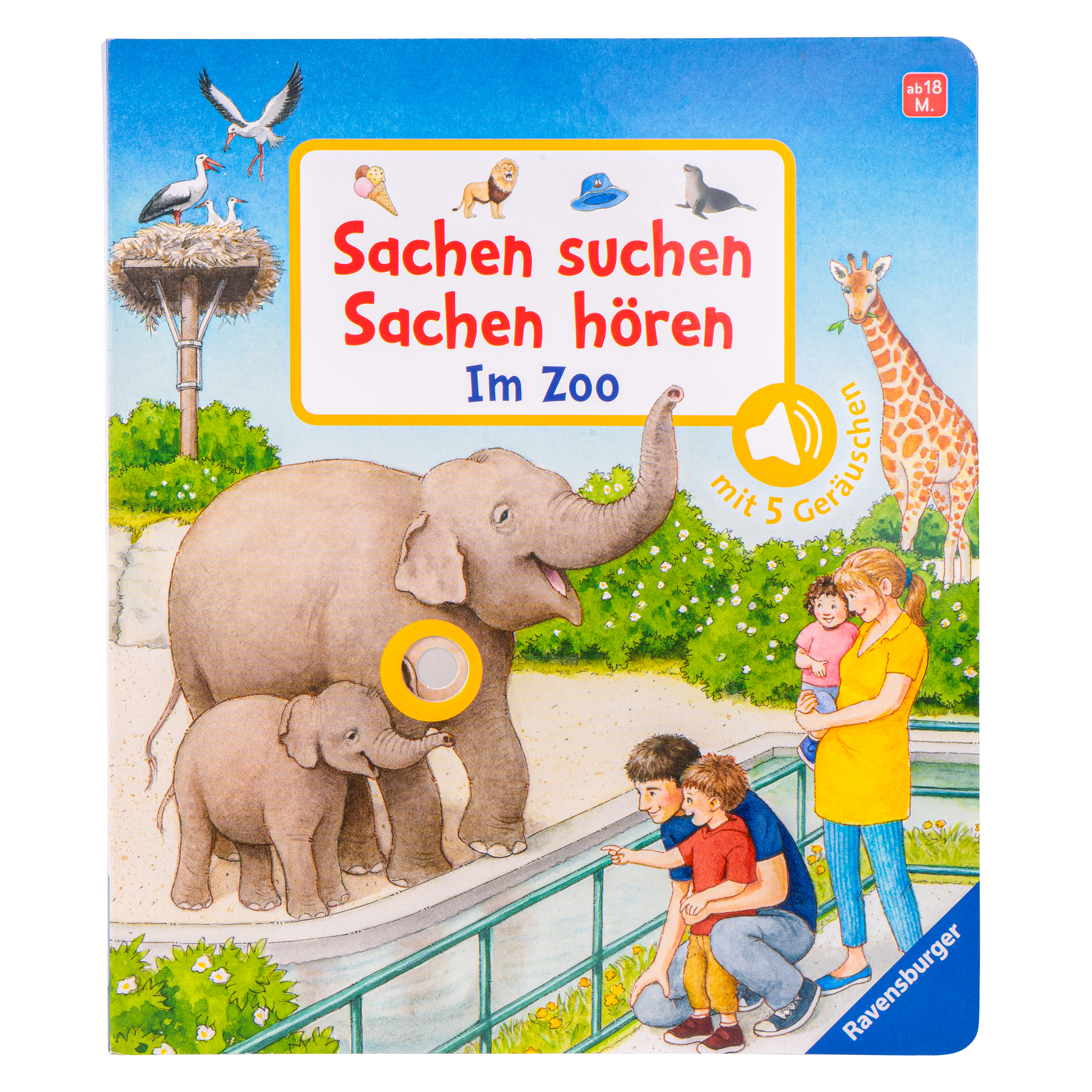 Wimmelbuch 'Sachen suchen, Sachen hören: Im Zoo'