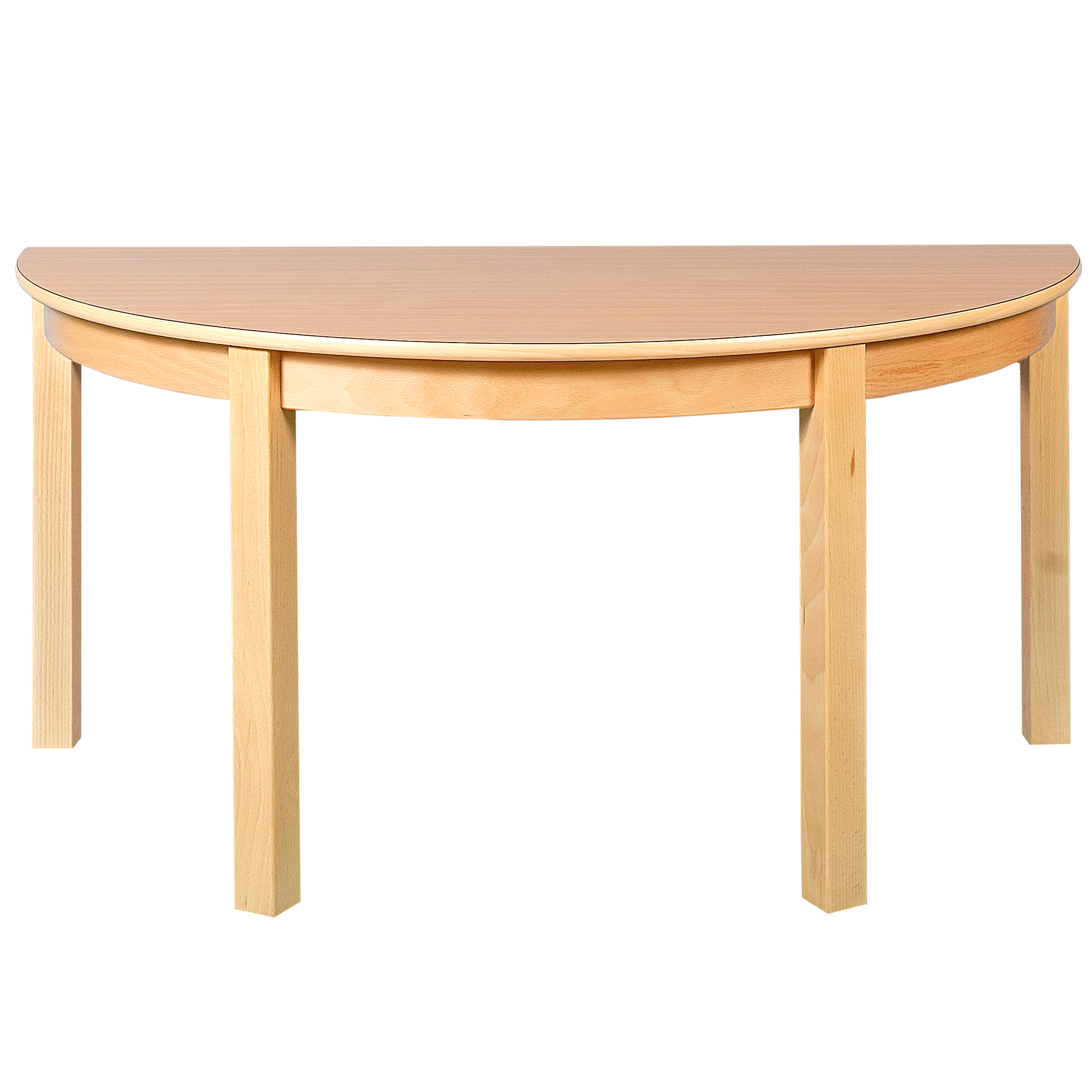 Halbkreis-Tisch, Durchmesser 120 cm, versch. Tischhöhen