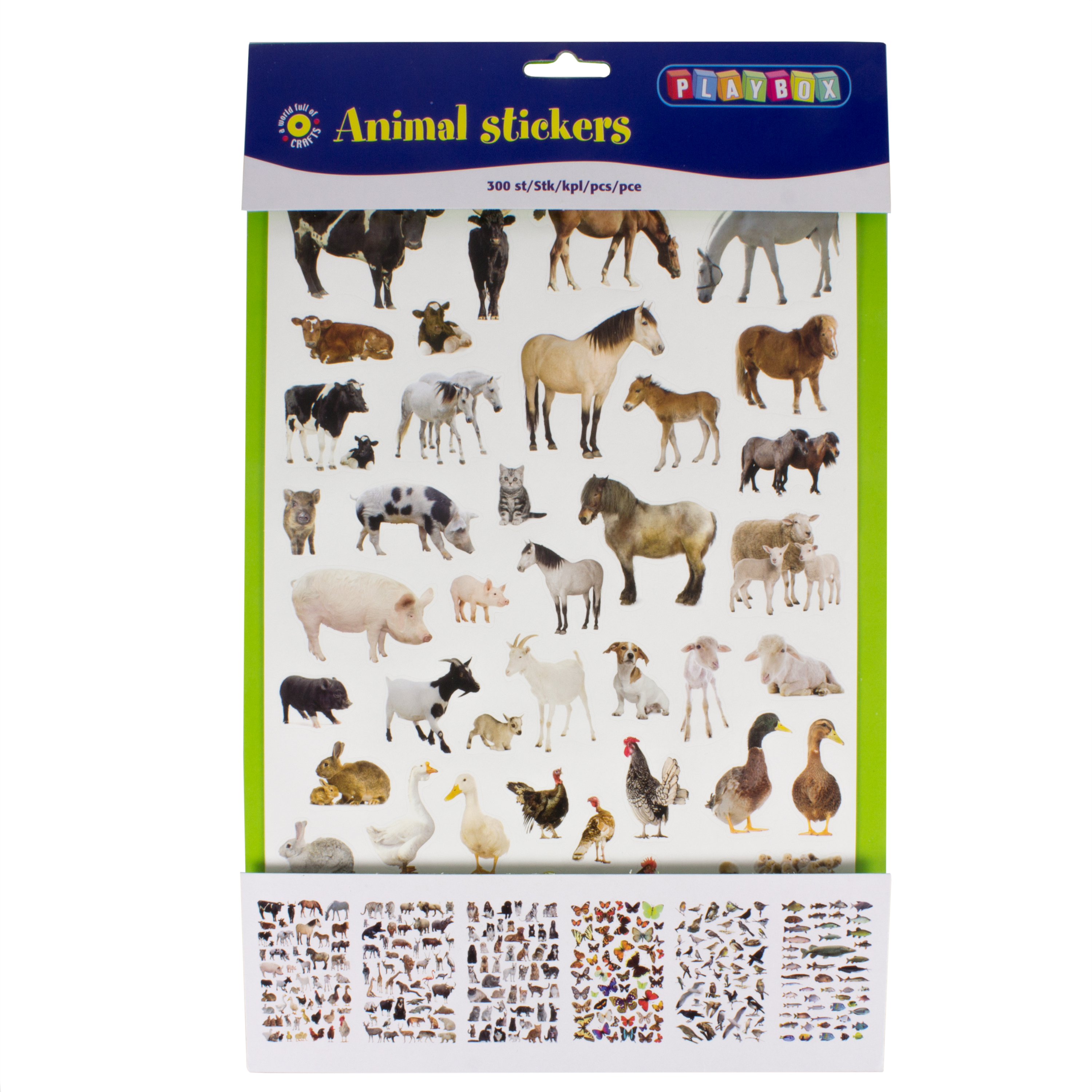 Motiv-Sticker 'Tiere', 300 Stück