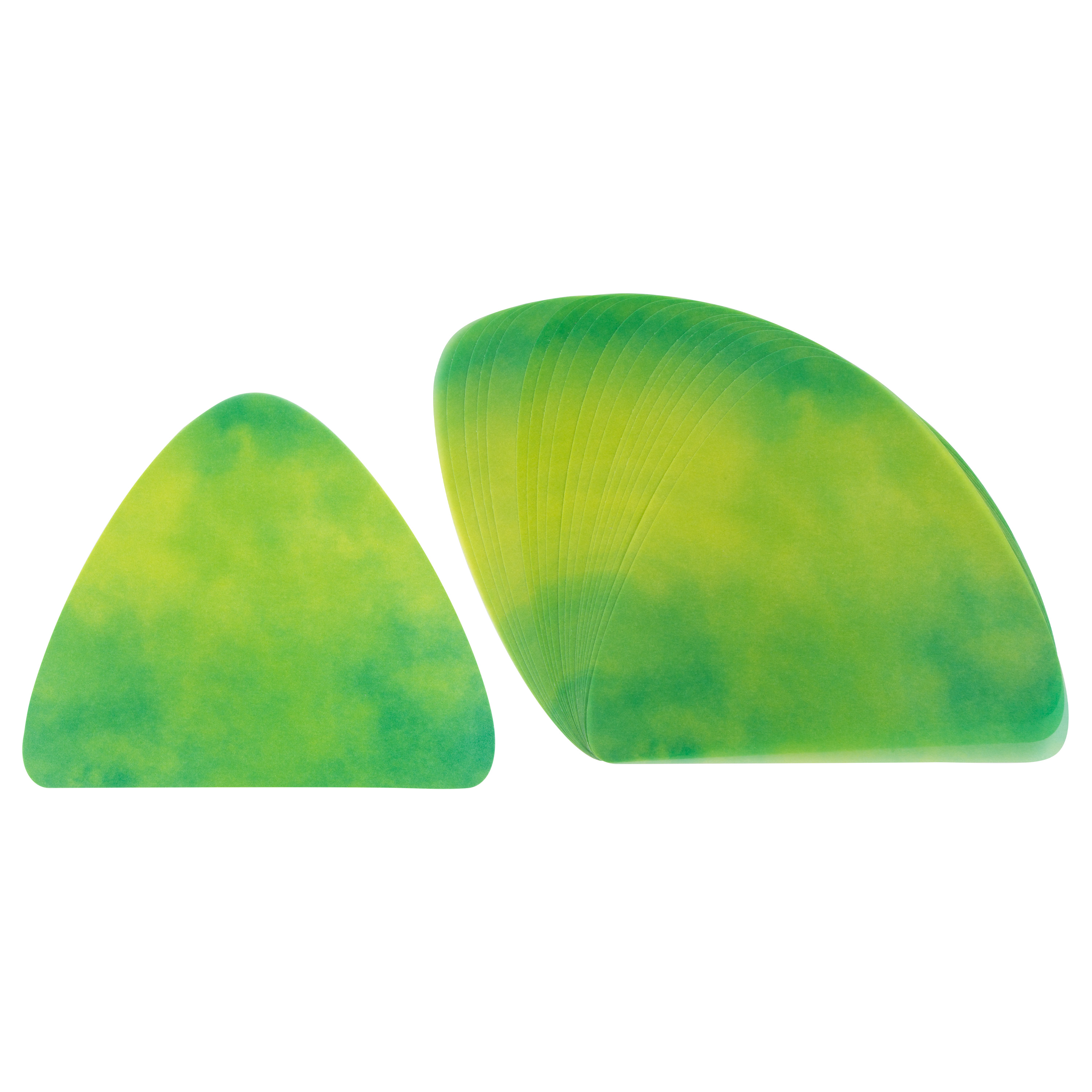 Laternenzuschnitte 'grüner Nebel' für Triangel H: 17 cm