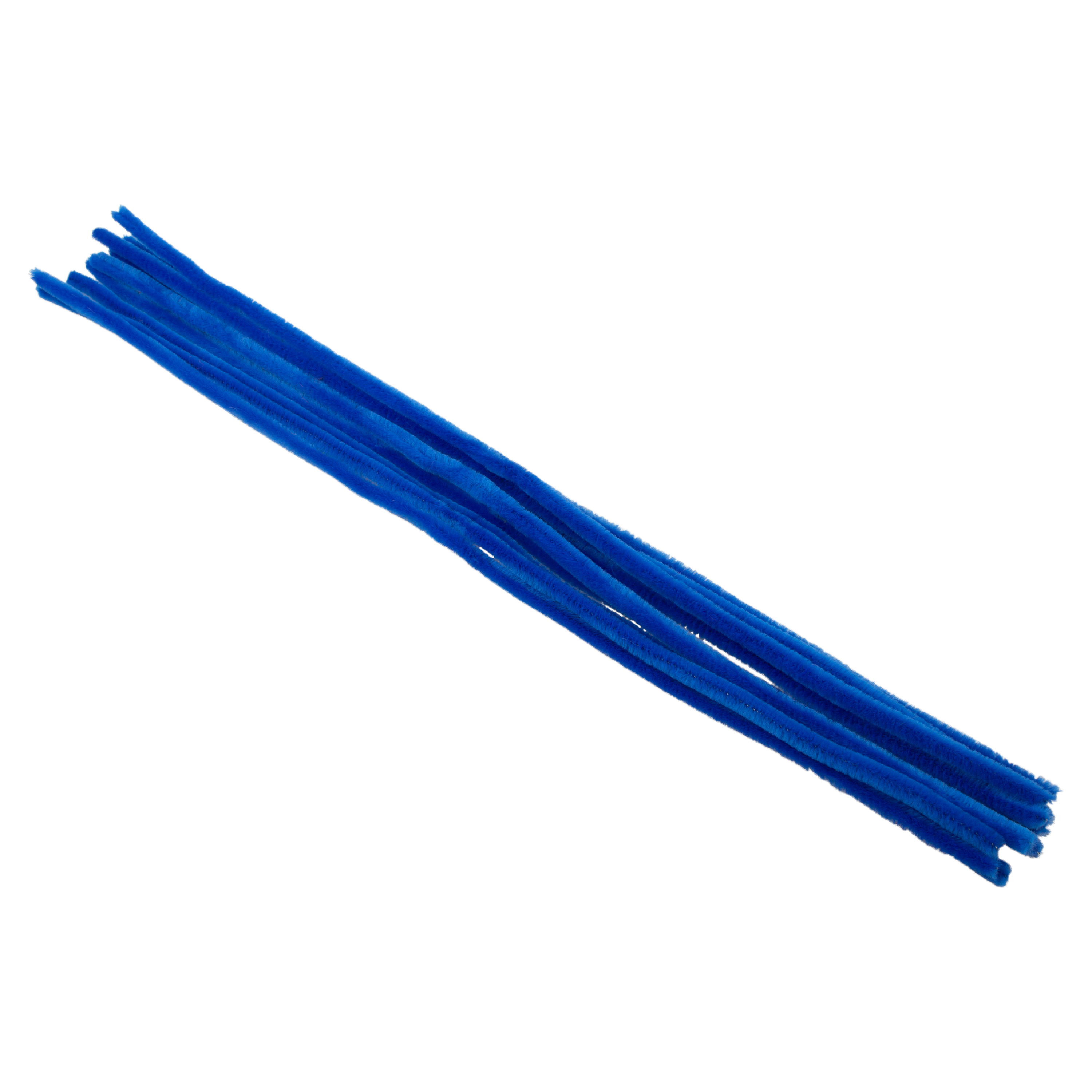 Pfeifenputzer blau, 10 Stück, L: 50 cm