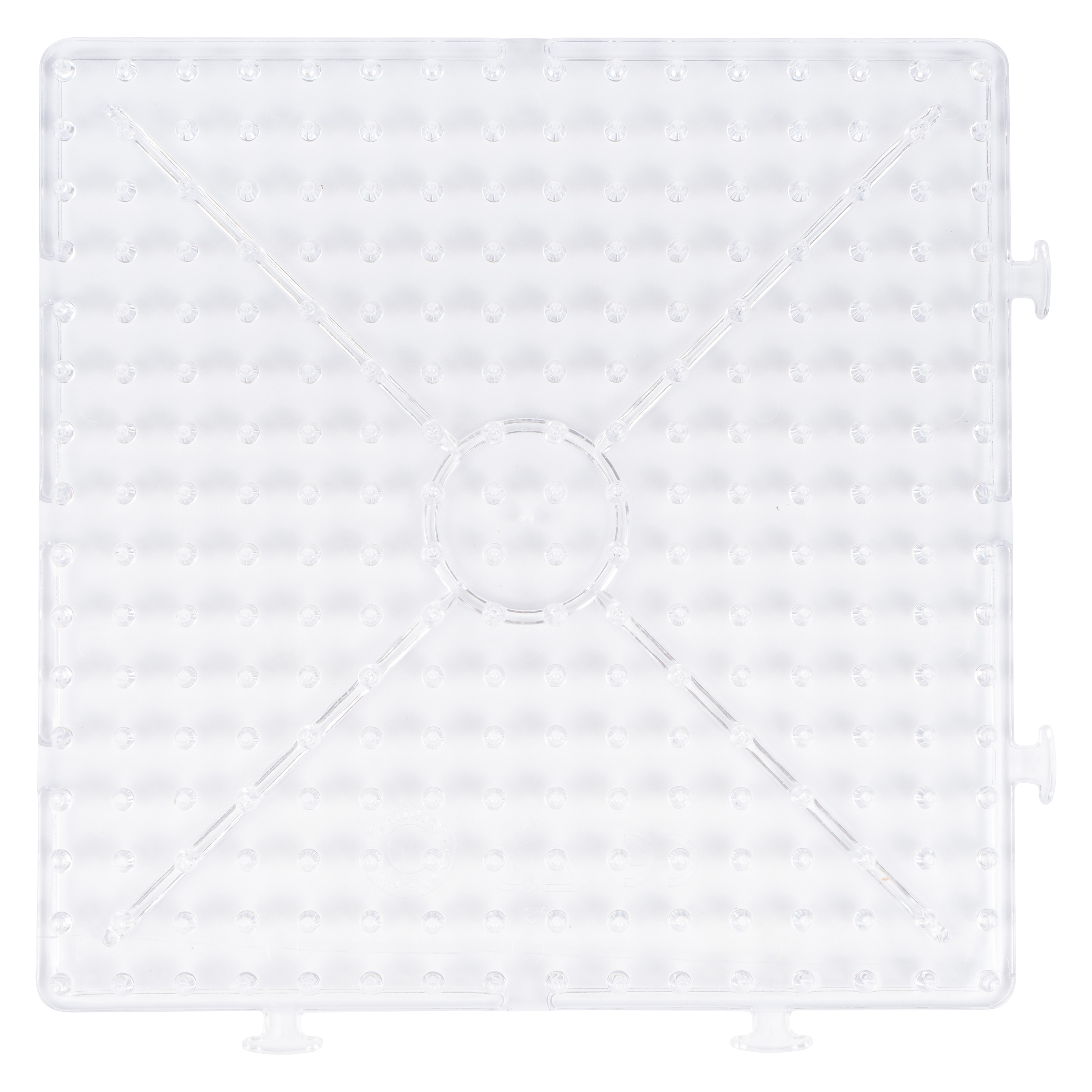 Stiftplatte transparent für XL-Perlen, 15 x 15 cm