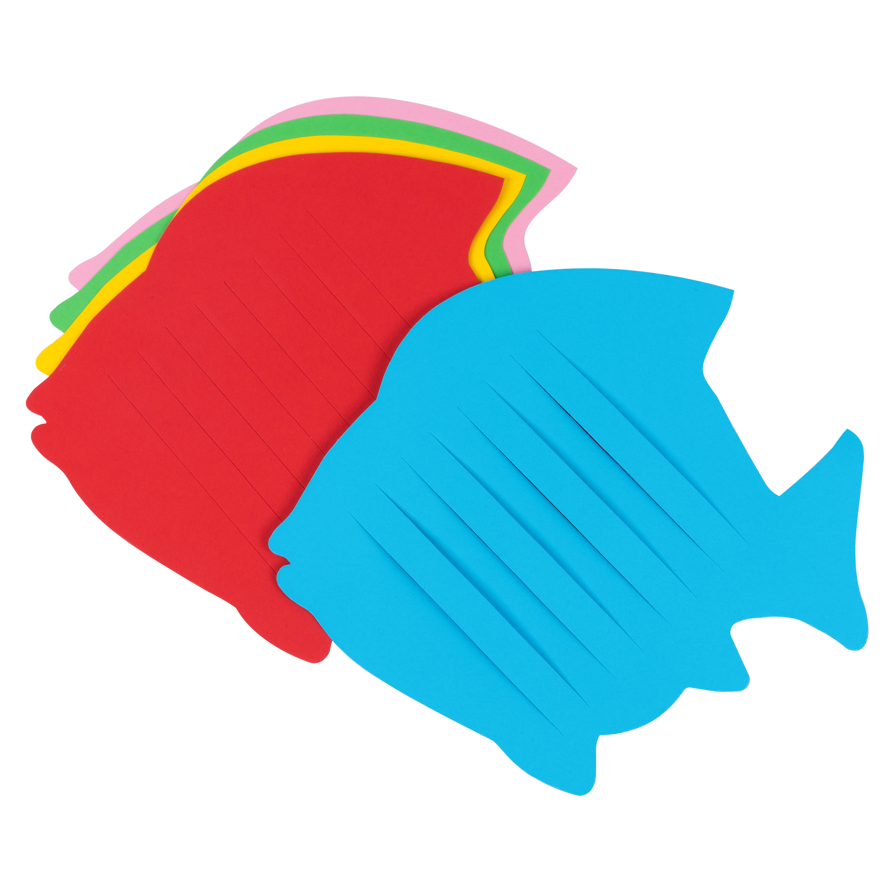 KuKiMa Flechtblätter 'Fisch', 10er-Set mit 5 Farben