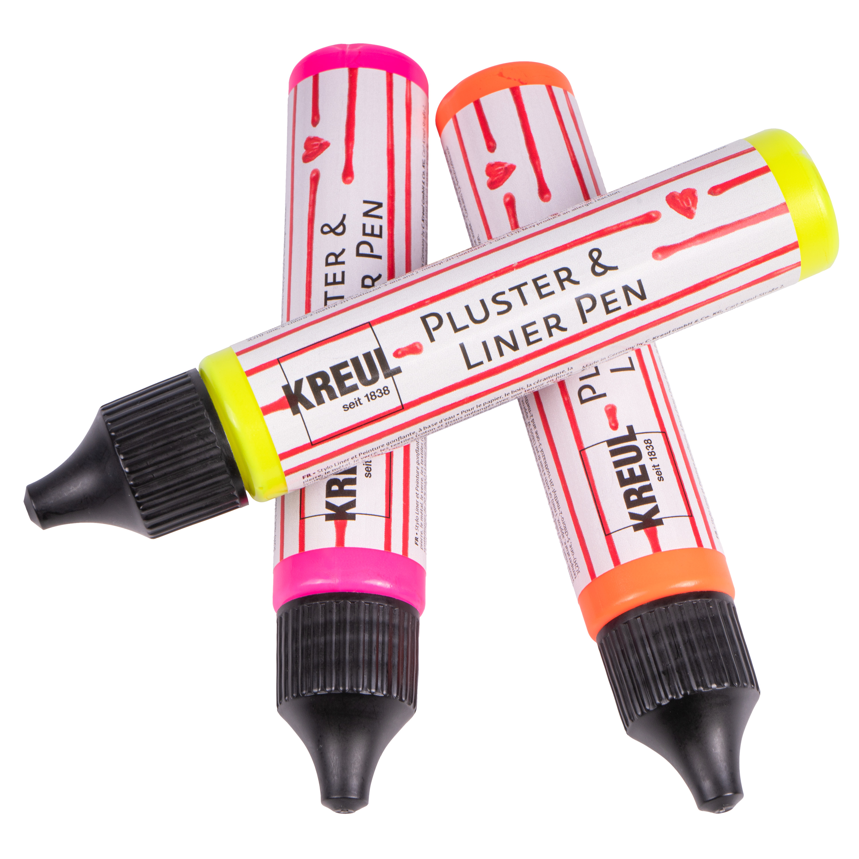 KREUL Pluster & Liner Pen, 29 ml, neongelb