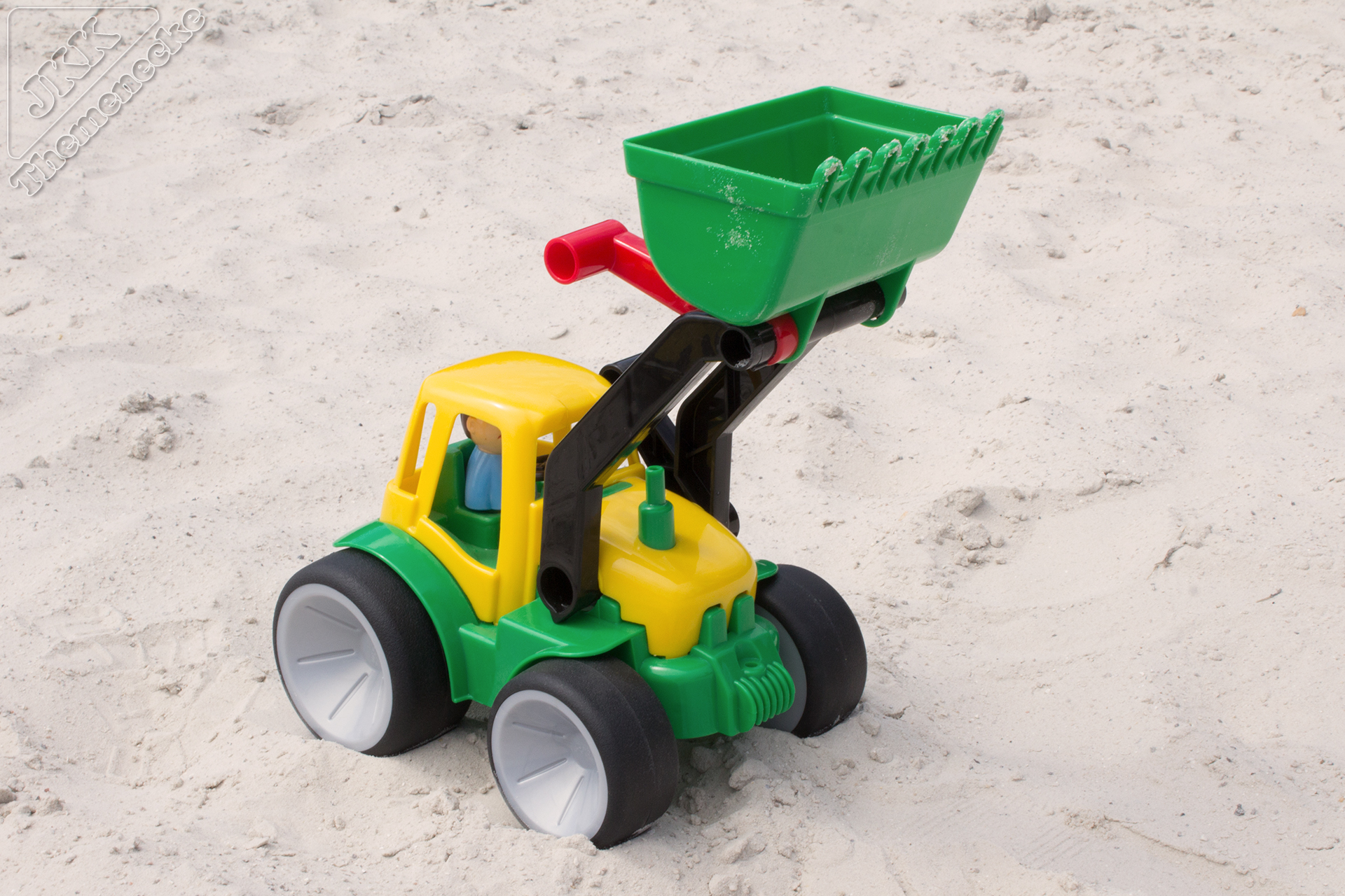 Sandkasten-Fahrzeuge im Vergleich Gowi „Traktor mit Frontlader“