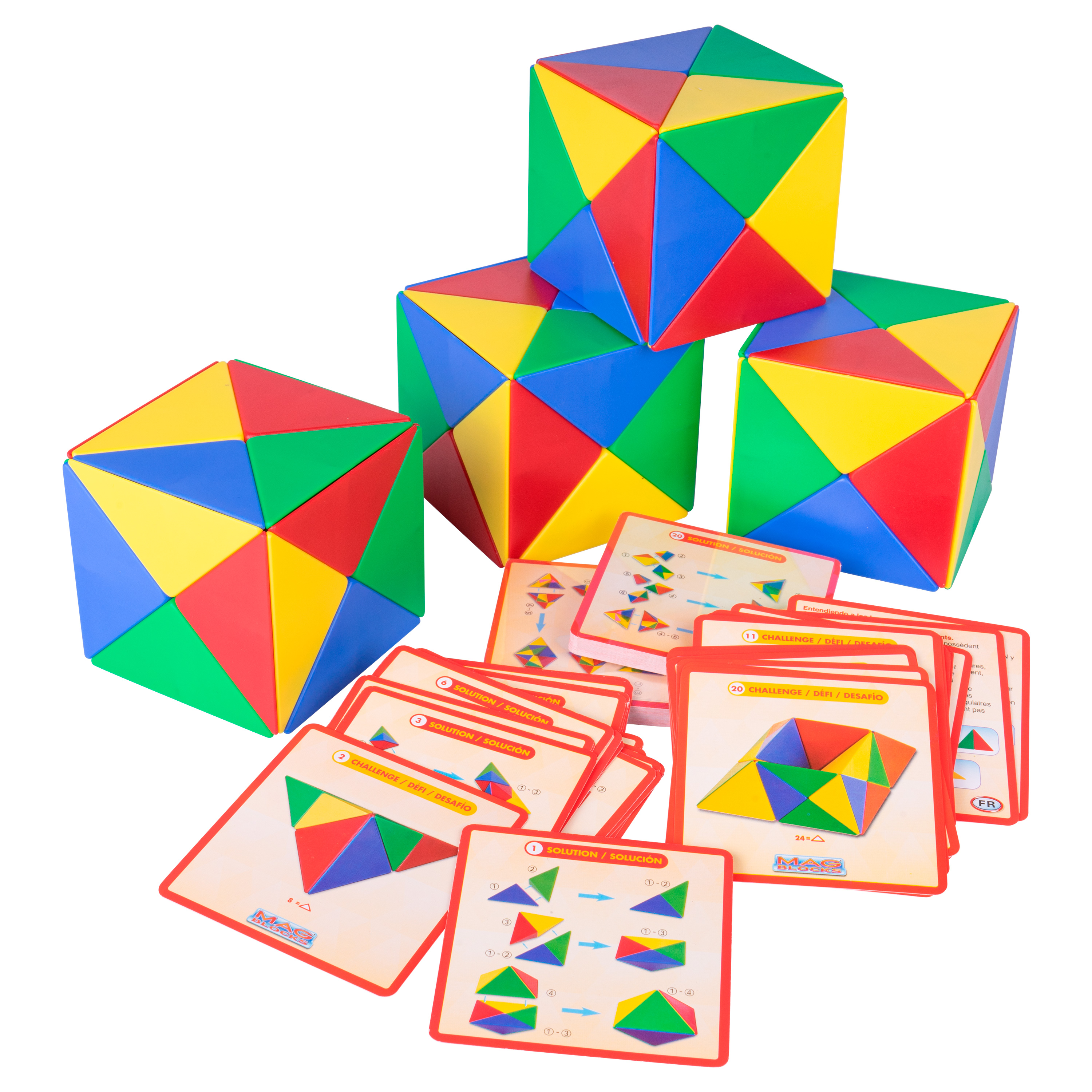 Magnetwürfel-Set 'Mag-Blocks', 96-teilig
