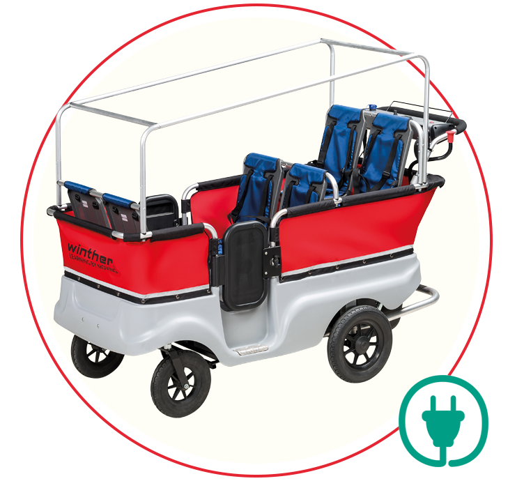 Krippenwagen Elektro Kinderbus  Turlebus für Kitas