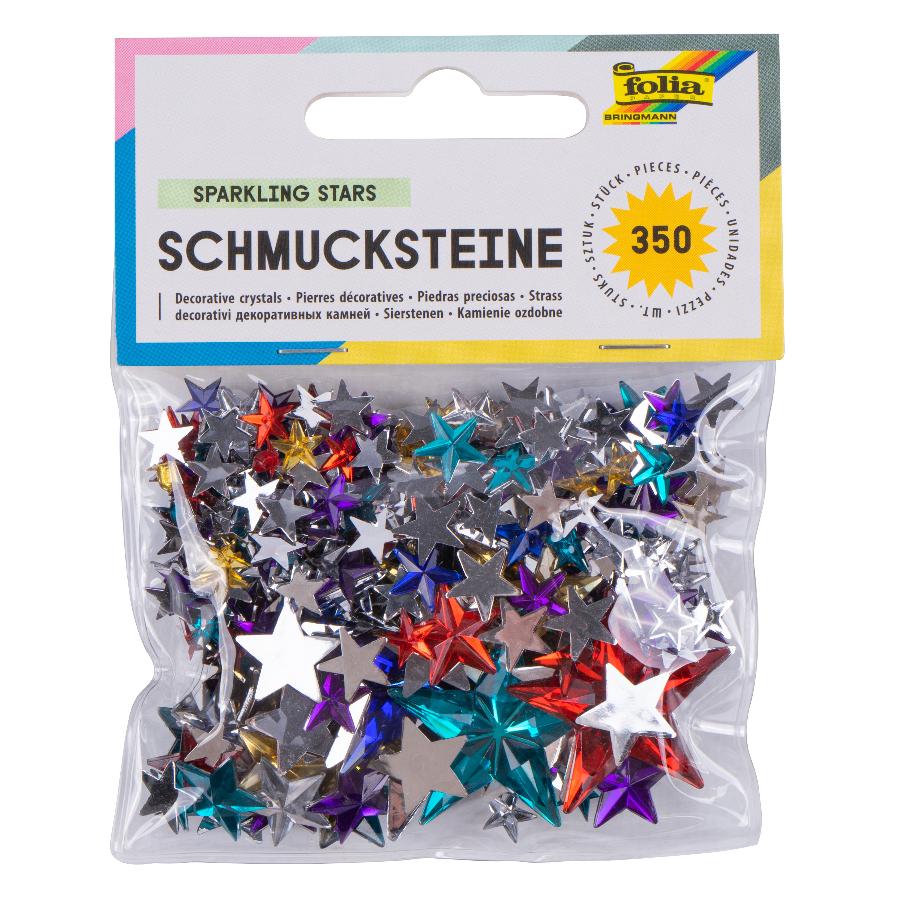 Schmucksteine 'Sterne', 350 Stück