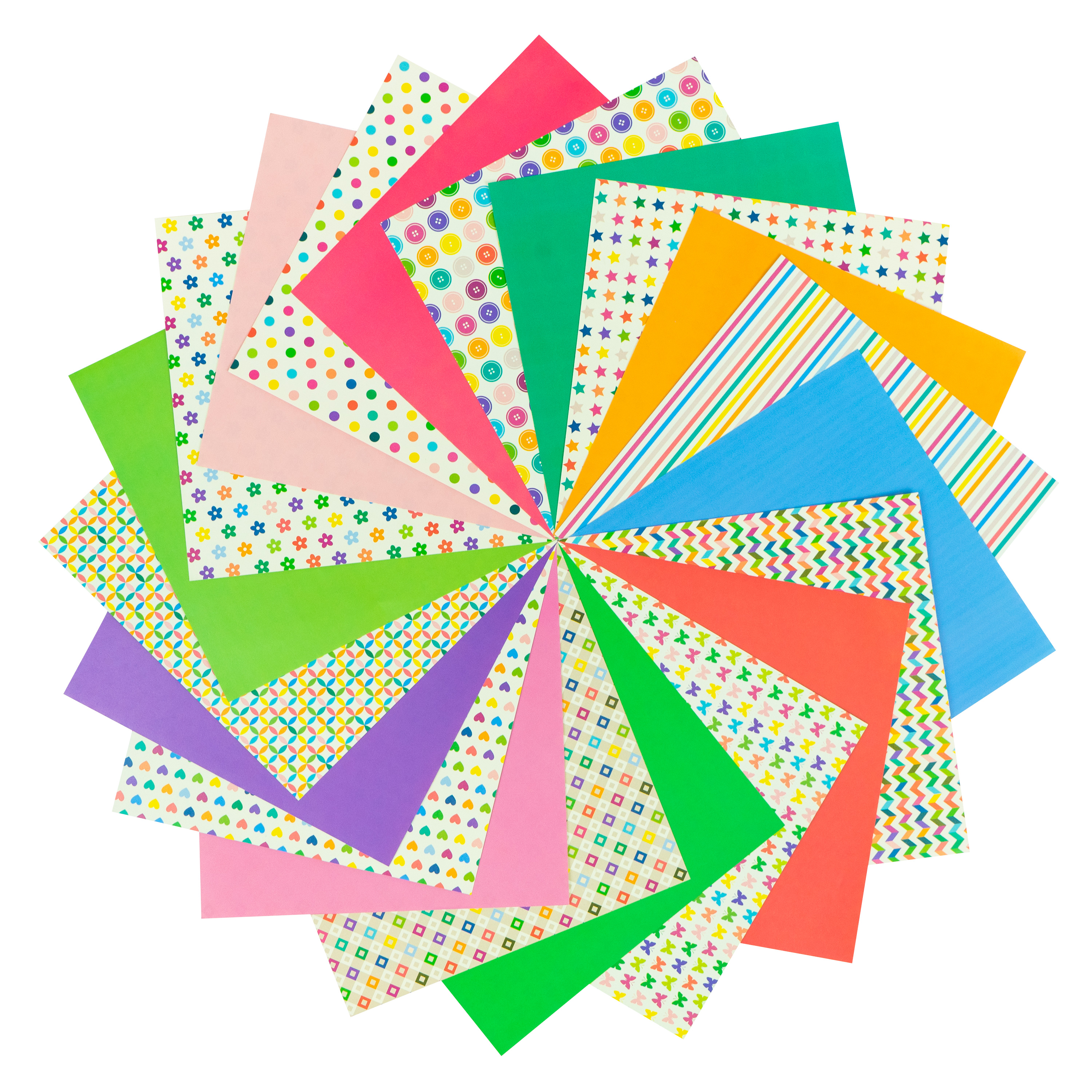 Origami Faltblätter 'Mini-Mix', 20 x 20 cm