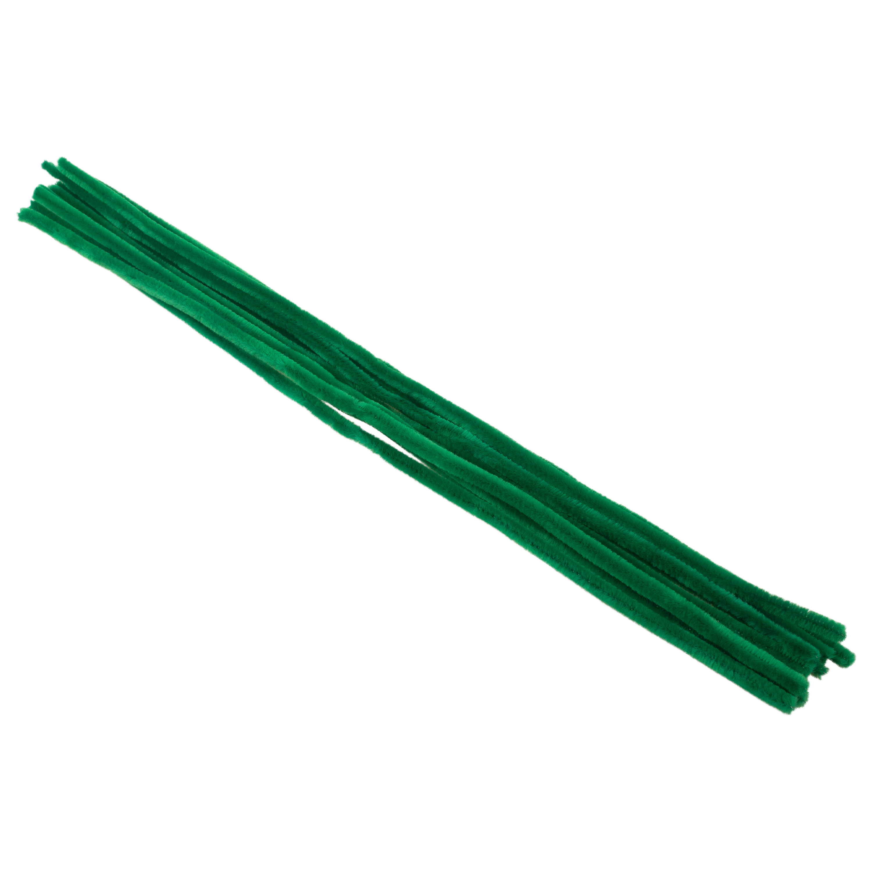 Pfeifenputzer grün, 10 Stück, L: 50 cm