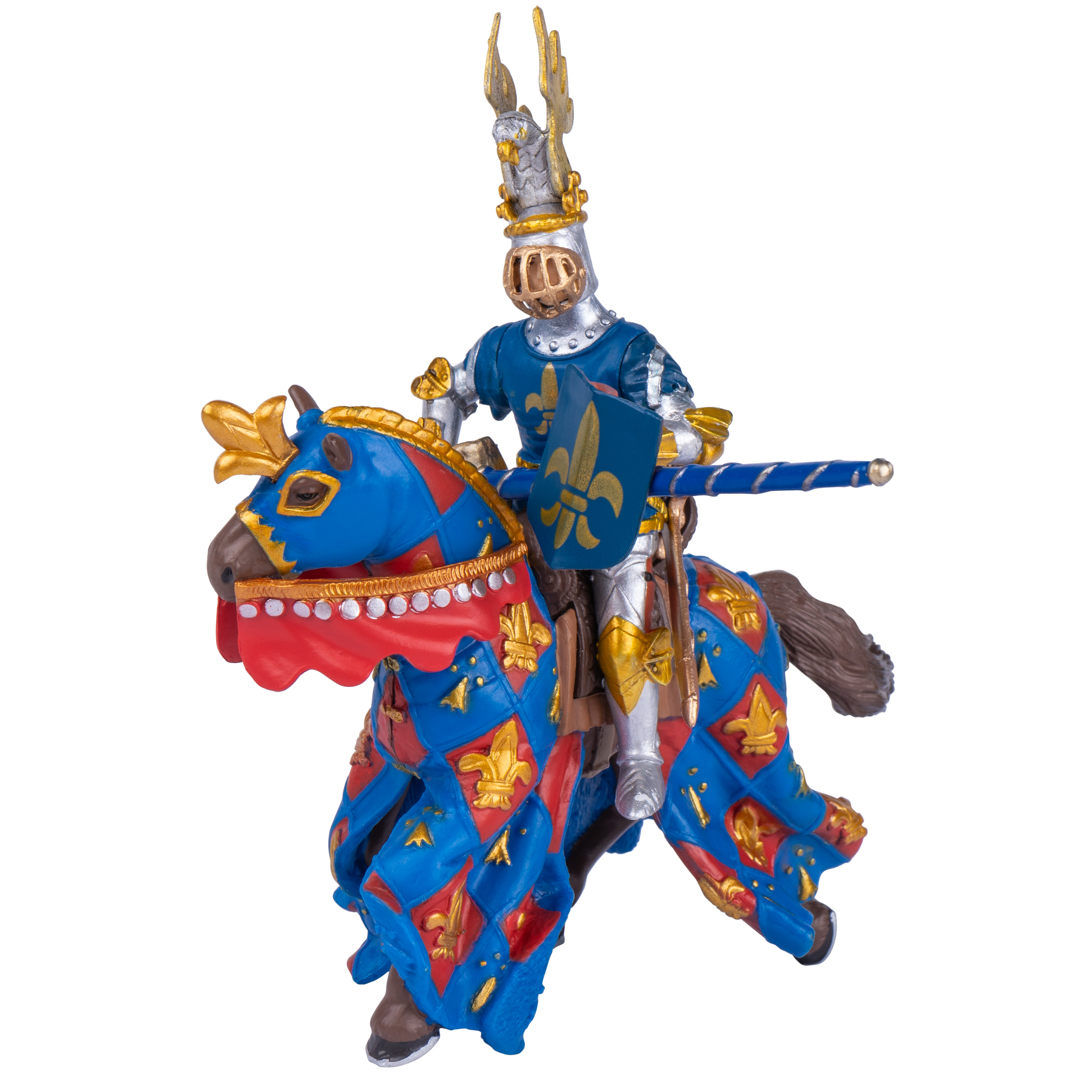 Papo Spielfigur 'Pferd mit blauer Lilie-Couverture'