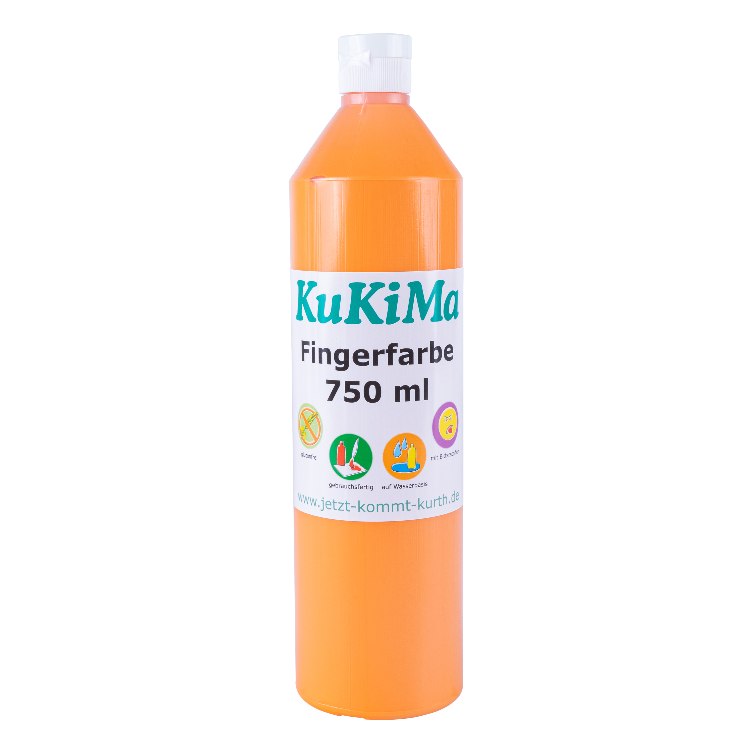 KuKiMa Fingerfarbe 750 ml, orange