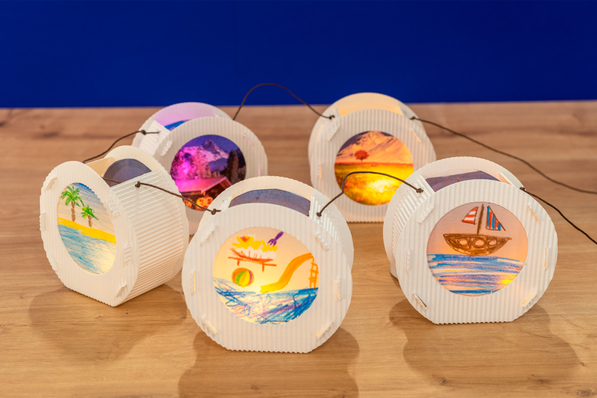 Mini-Lampionkette mit Urlaubsbildern