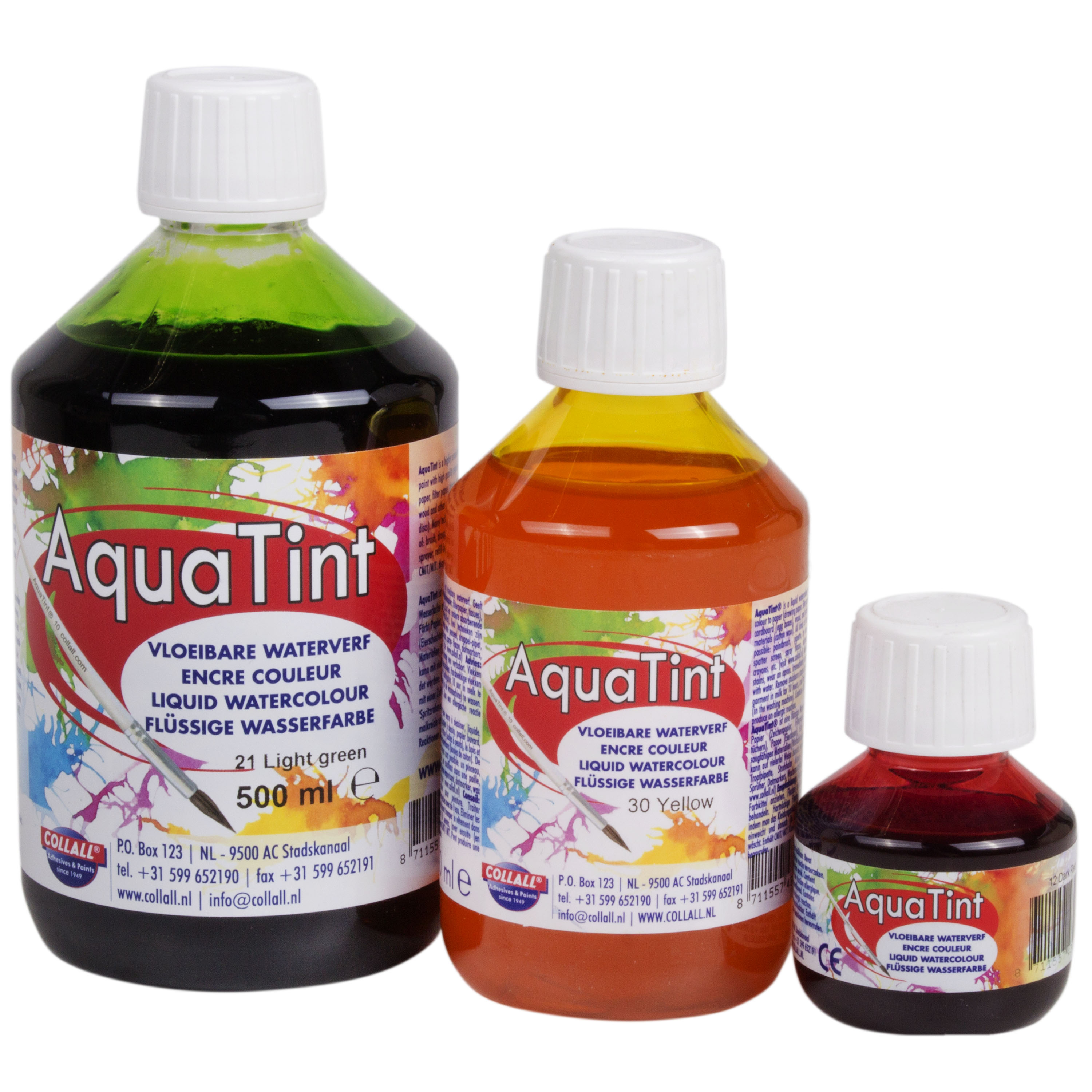 AquaTint 'orange', hochwertige Pigmentierung, 500 ml
