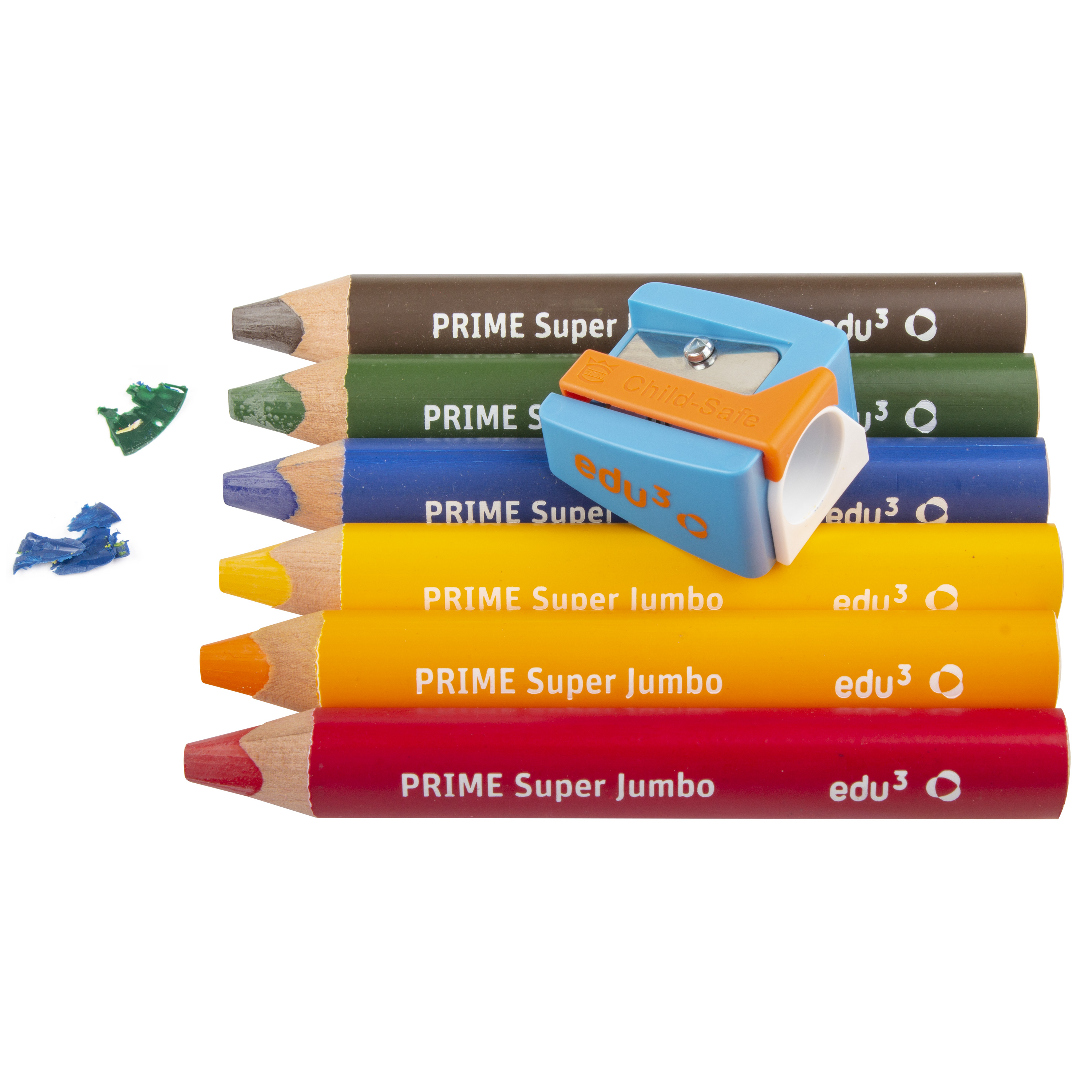 edu³ PRIME Super Jumbo '6er-Set', farbig sortiert