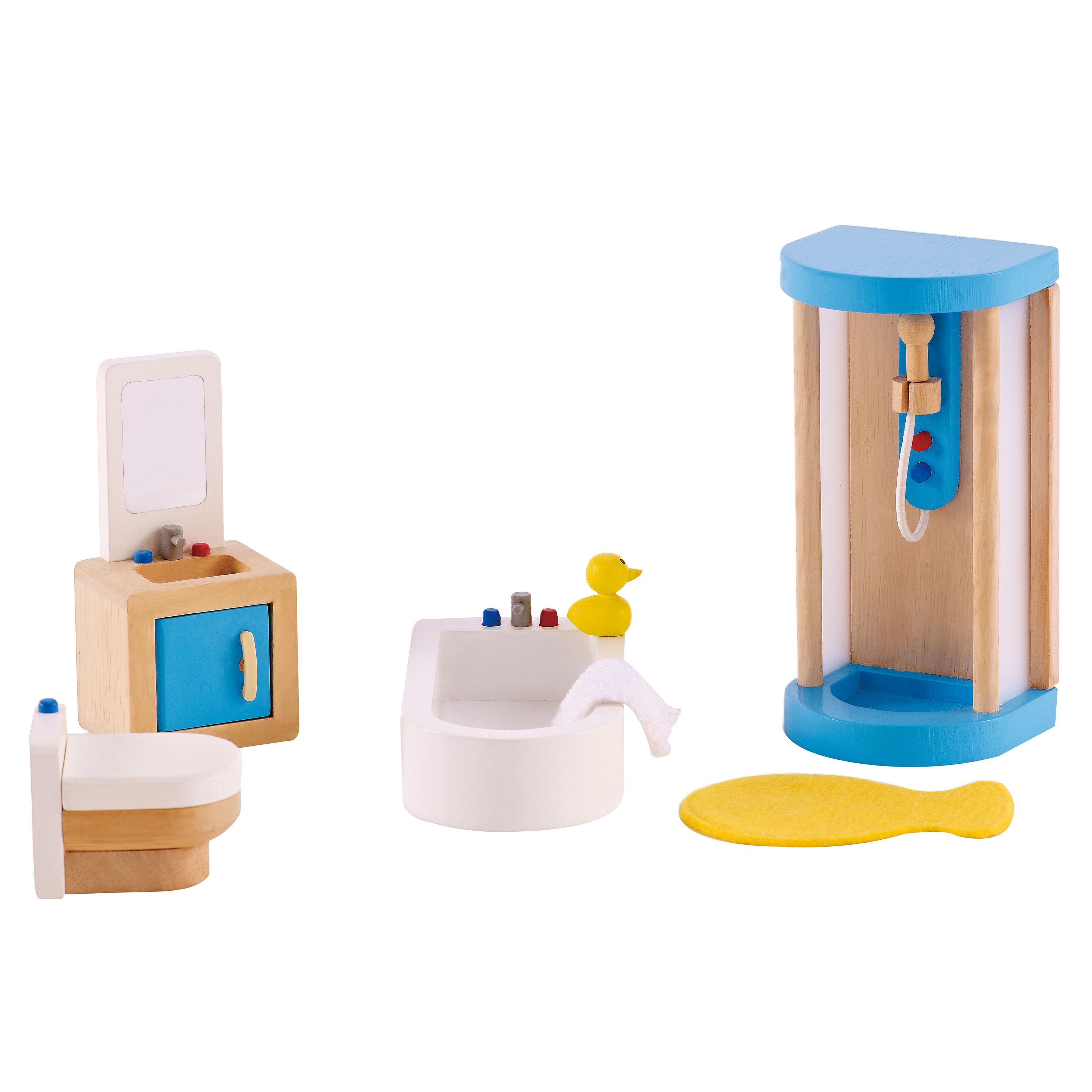 Puppenhaus-Badezimmer, 7 Teile