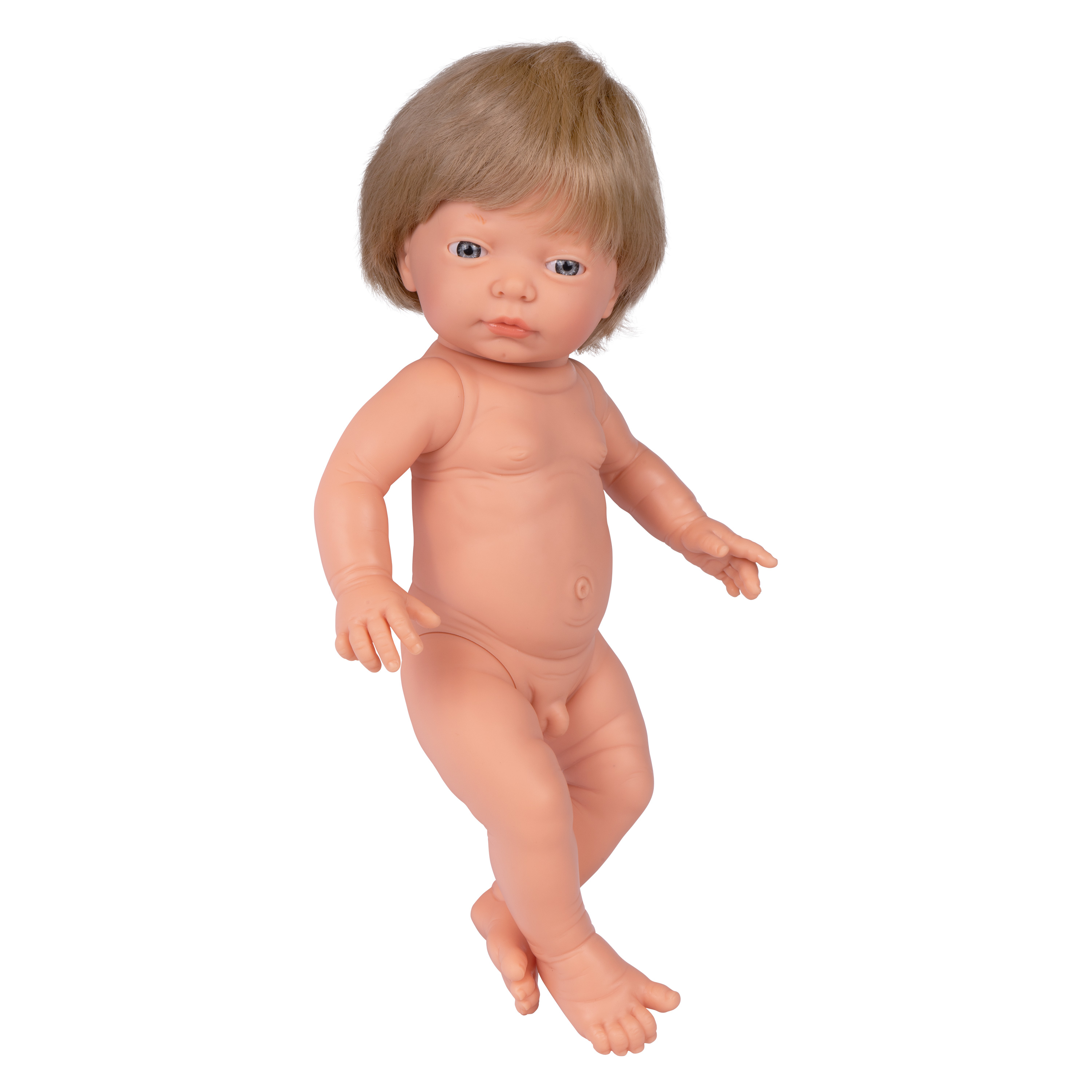 Babypuppe Junge mit Haaren 'Pascal', 42 cm