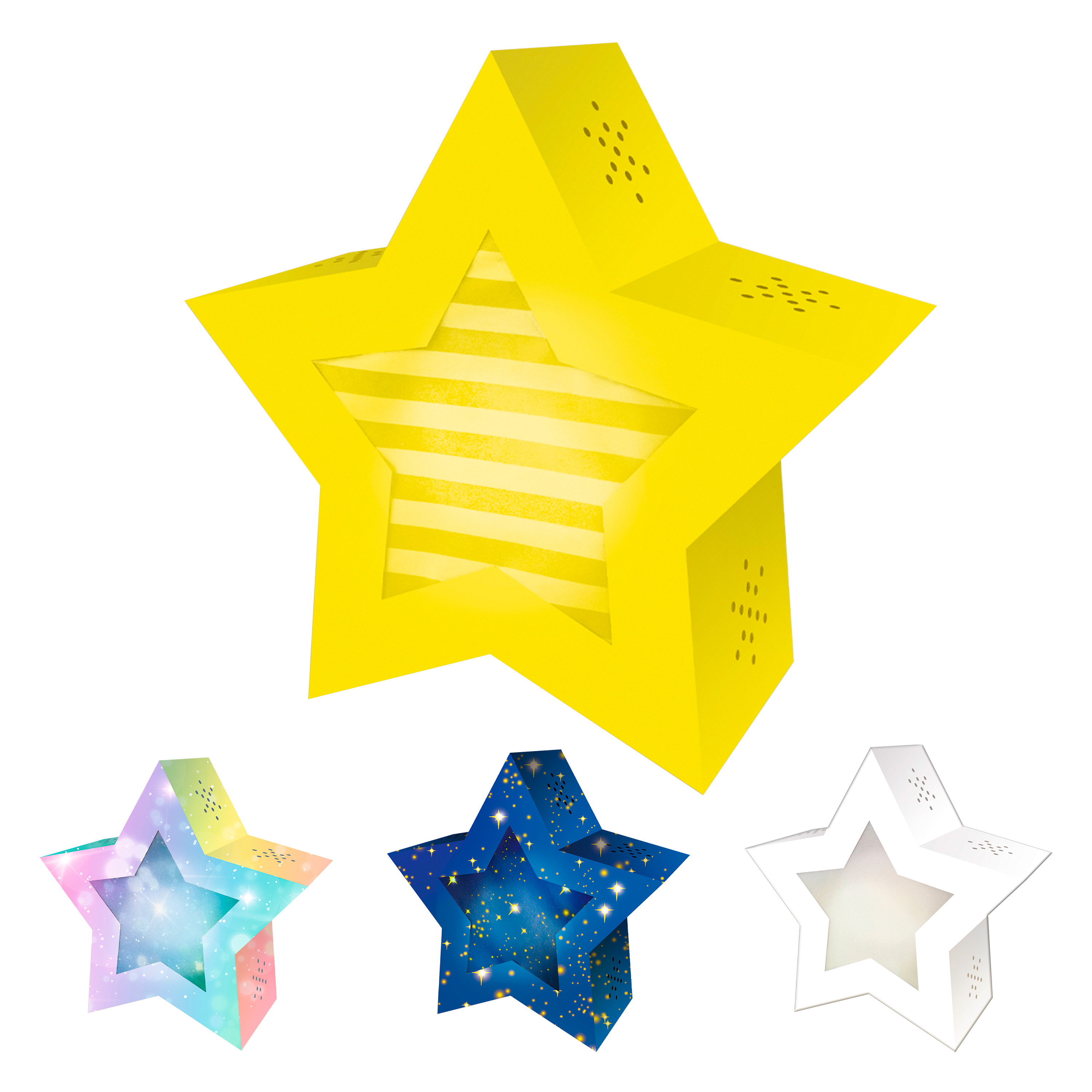 Laternen-Bastelset 'Twinkle Star', in Einzelfarben