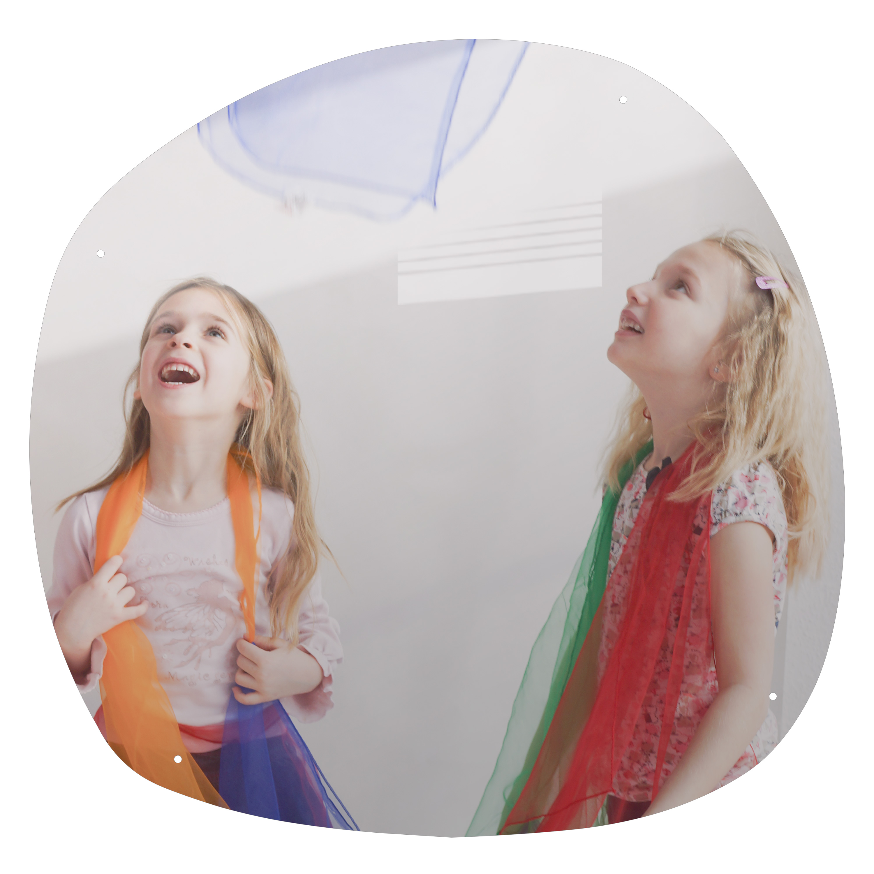 Spiegel 'Asymmetrischer Kreis', kindersicher, 50 x 50,7 cm