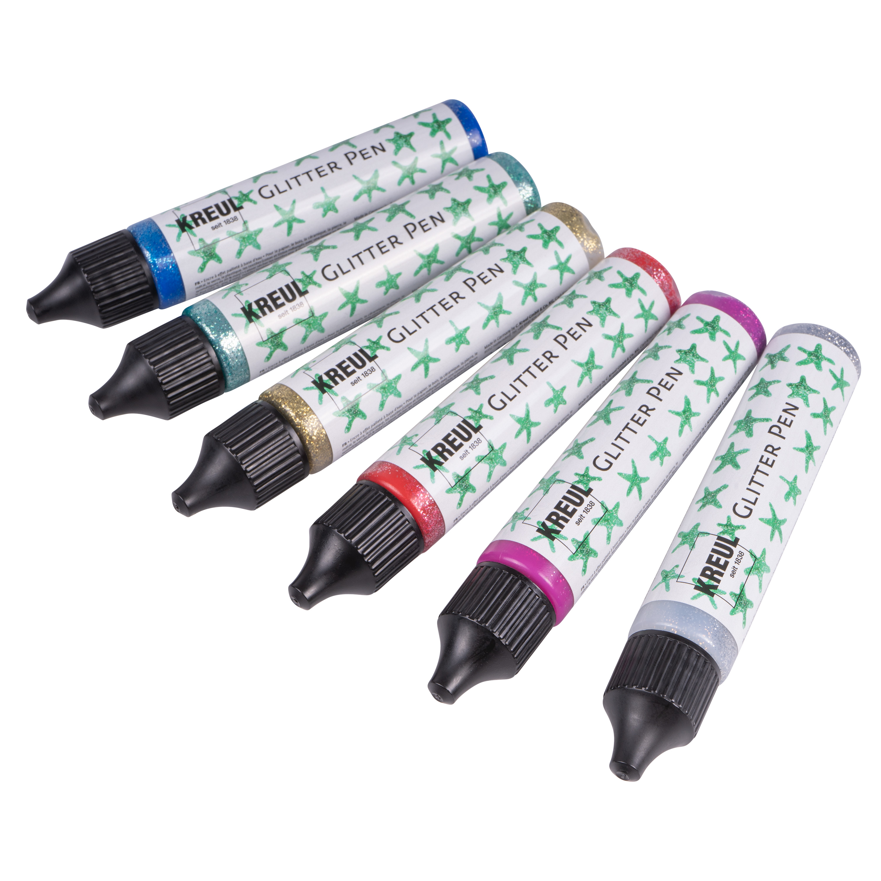 KREUL Glitter Pen, je 29 ml, 6er-Set