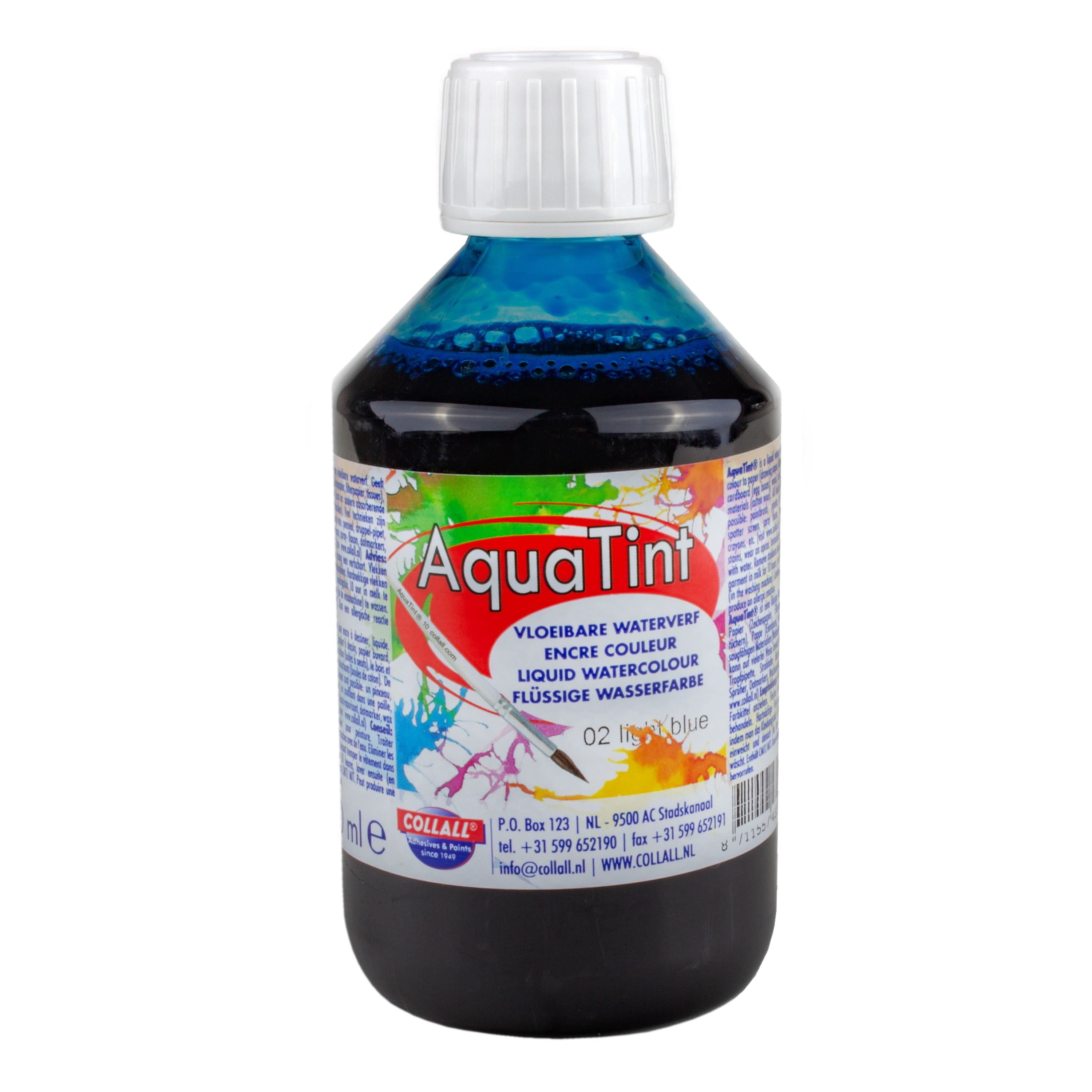 AquaTint 'hellblau', hochwertige Pigmentierung, 250 ml