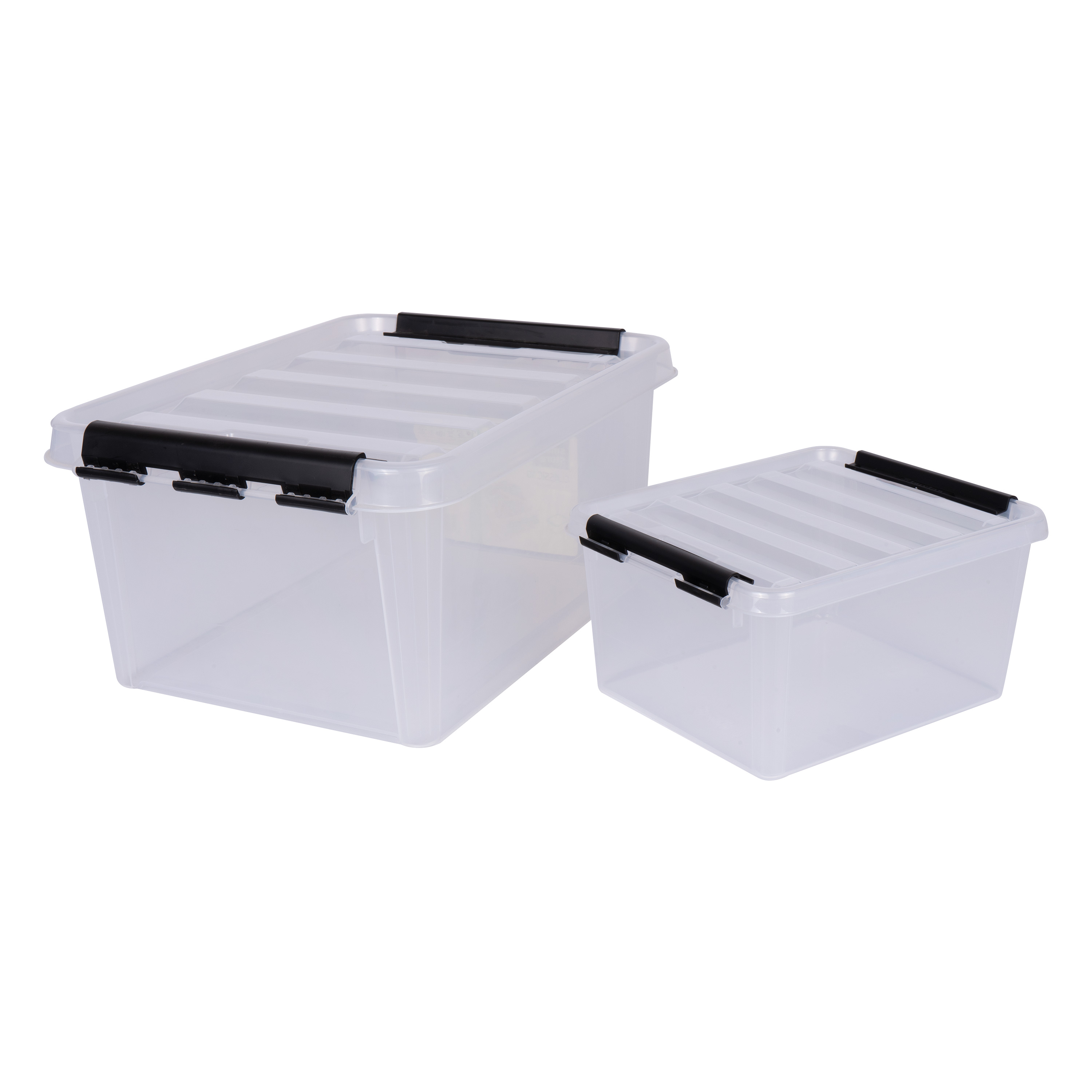 Kunststoffbox mit Deckel, 10er-Set, 8 Liter