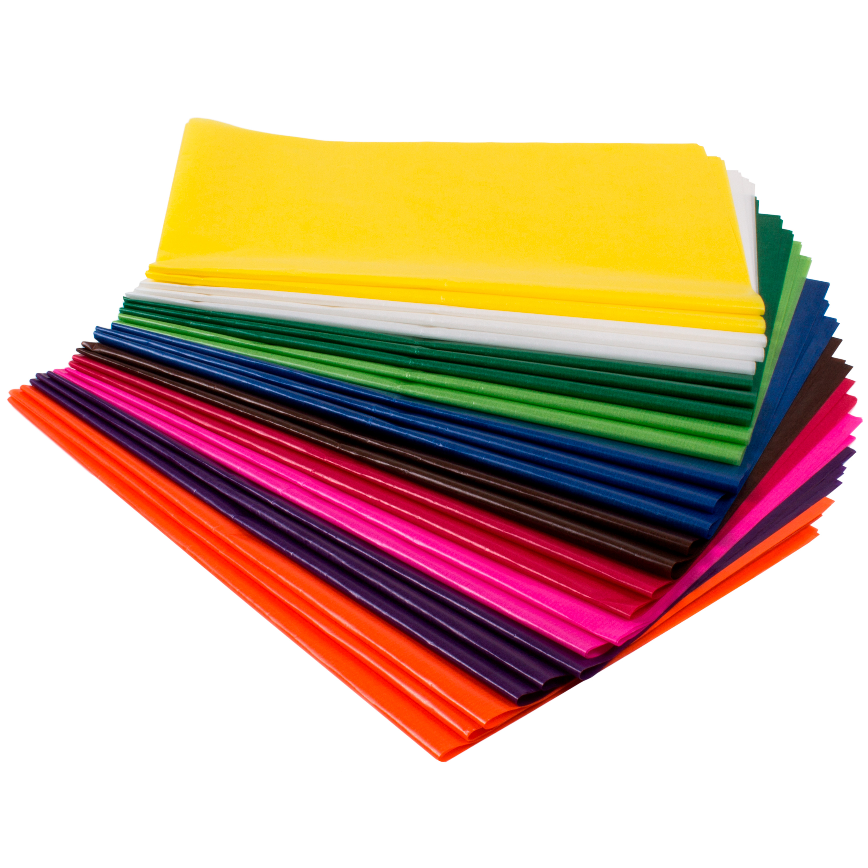 Transparentpapier farbig sortiert, 42 g/m², 25 Bögen