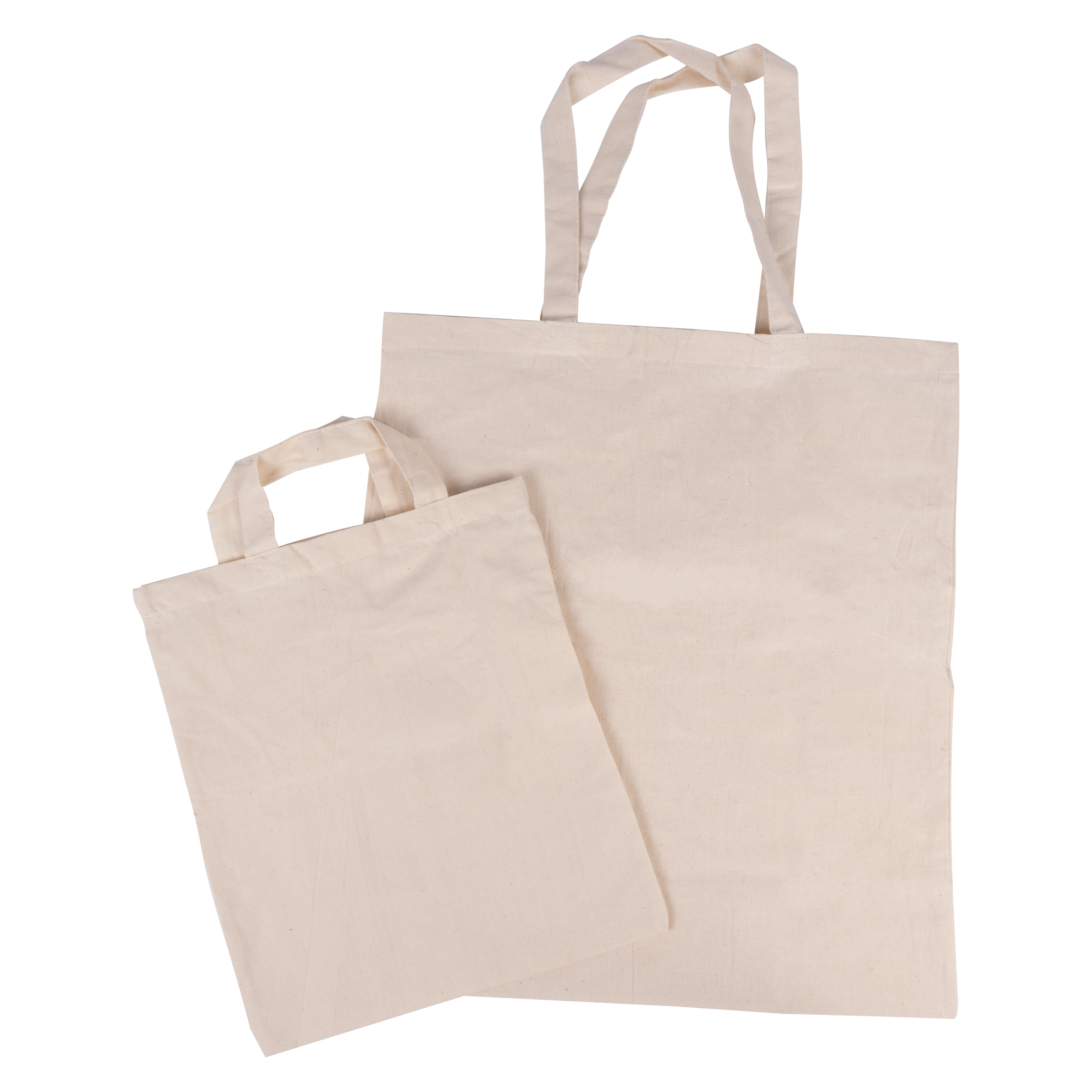 Baumwolltragetaschen 'Blanko, groß', 5er-Set