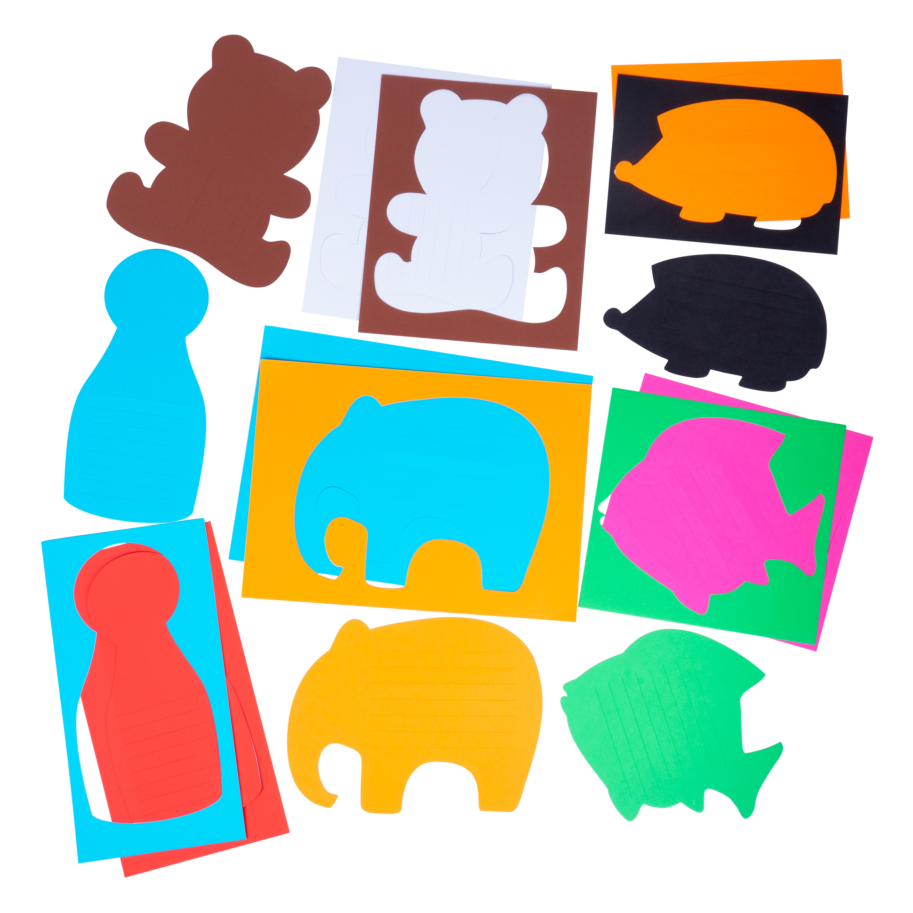 KuKiMa Flechtblätter 'Elefant', 10er-Set mit 5 Farben