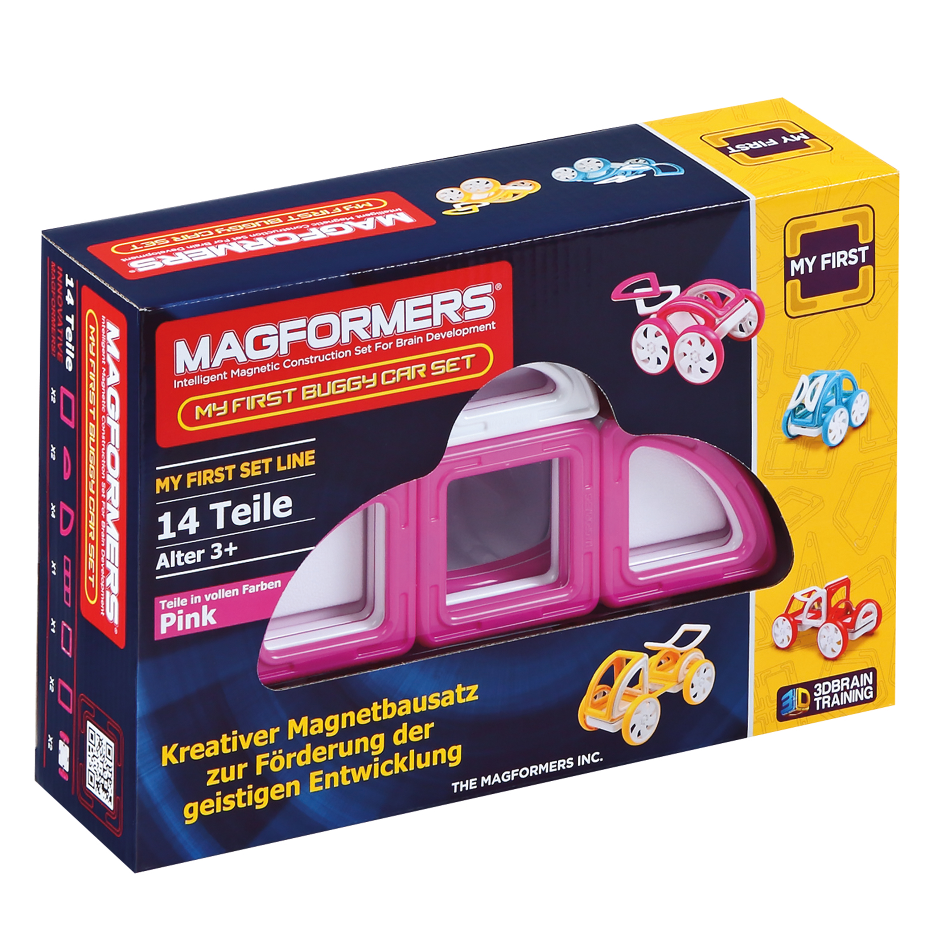 My First Magformers 'Buggy Car pink', 14 Teile