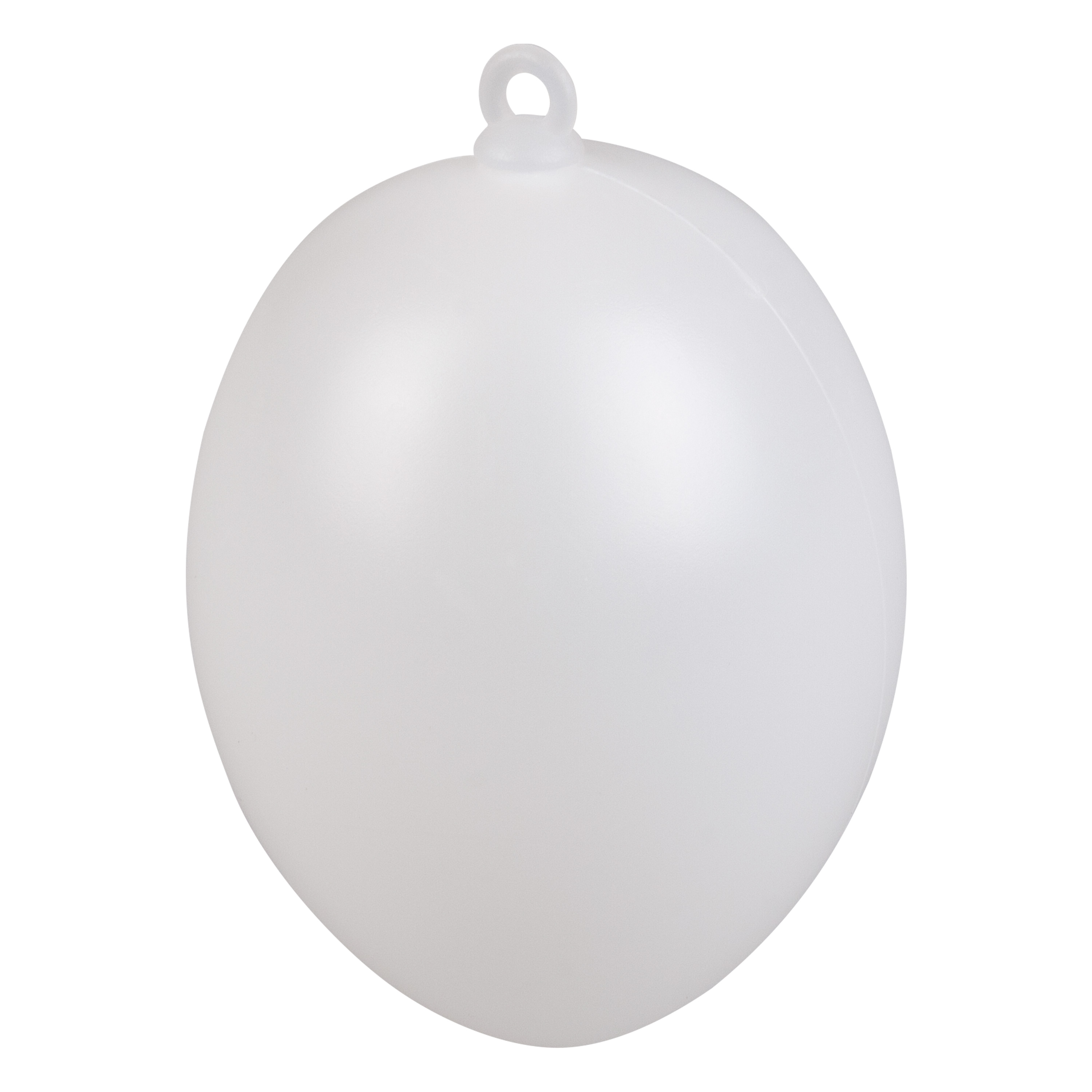 KuKiMa Kunststoff-Eier mit Aufhänger, 24 Stück, Ø 60 mm